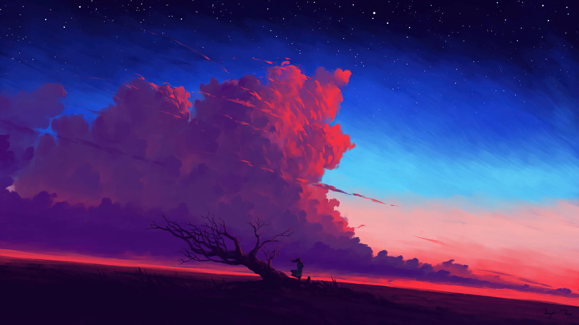 Pink Clouds Wallpaper