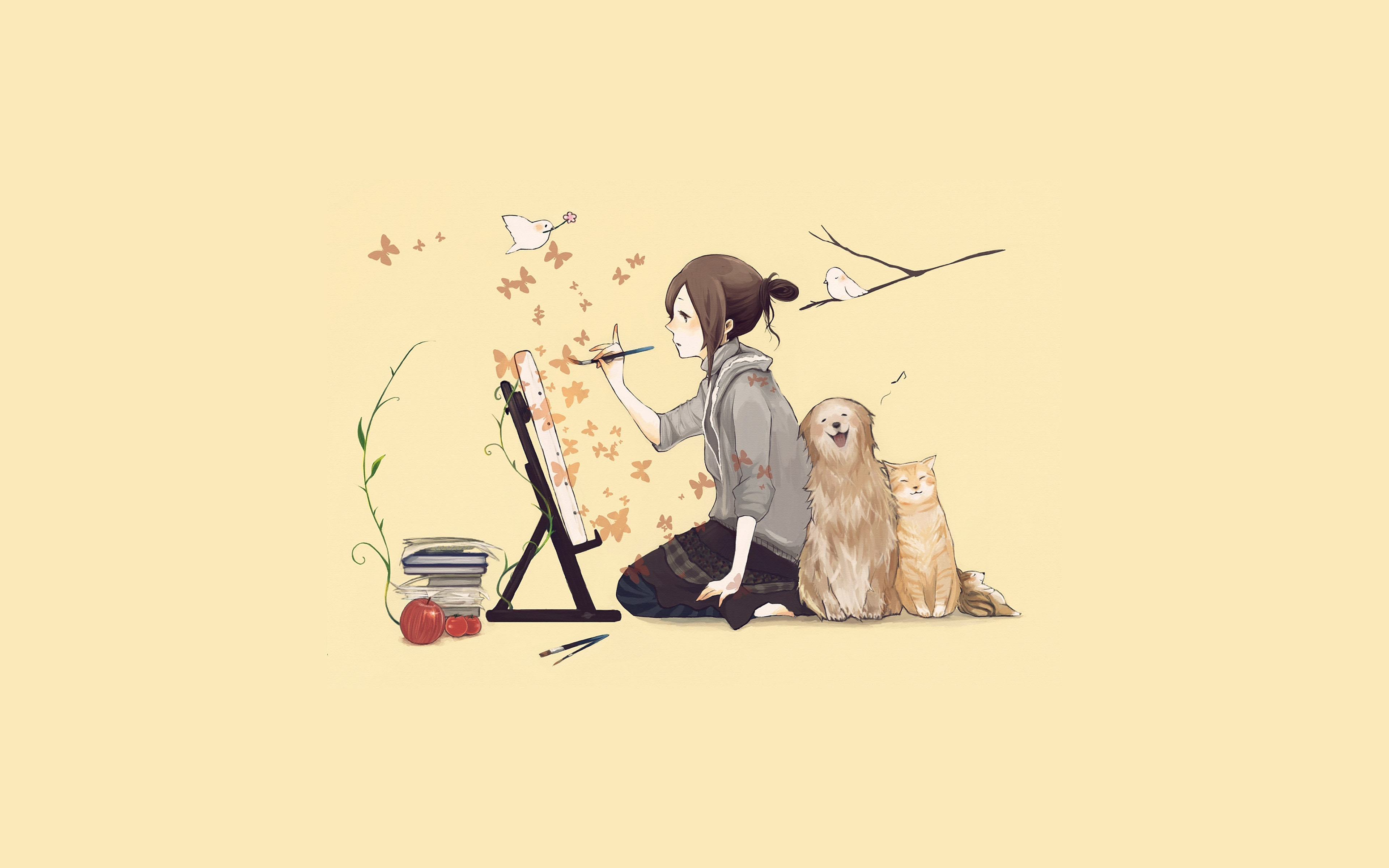 Illustrator Dog Cat Art Illust