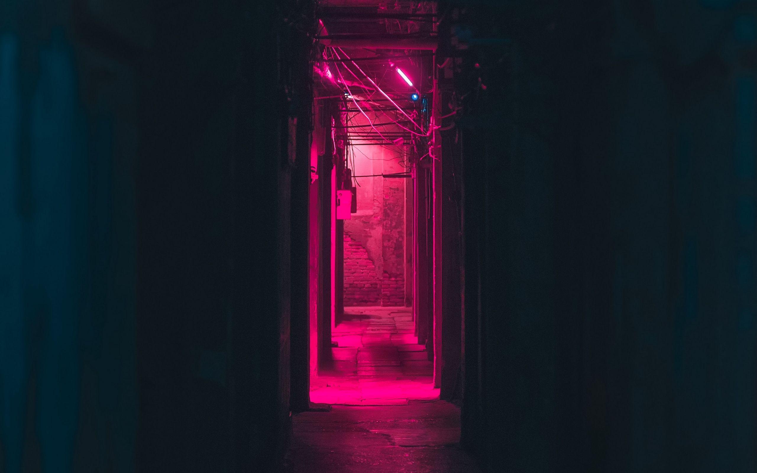 Aesthetic Dark Pink Wallpaper