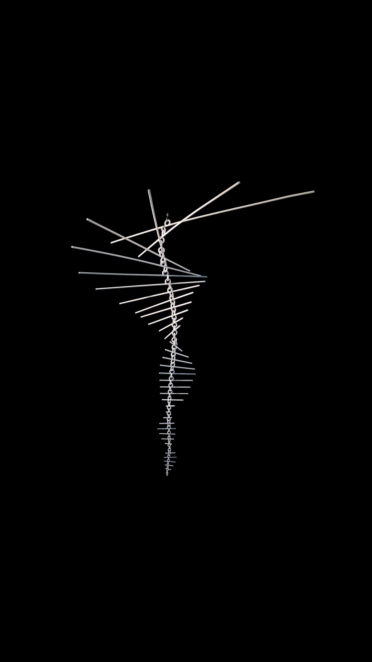 Mobile Dark Minimal Symbol Art