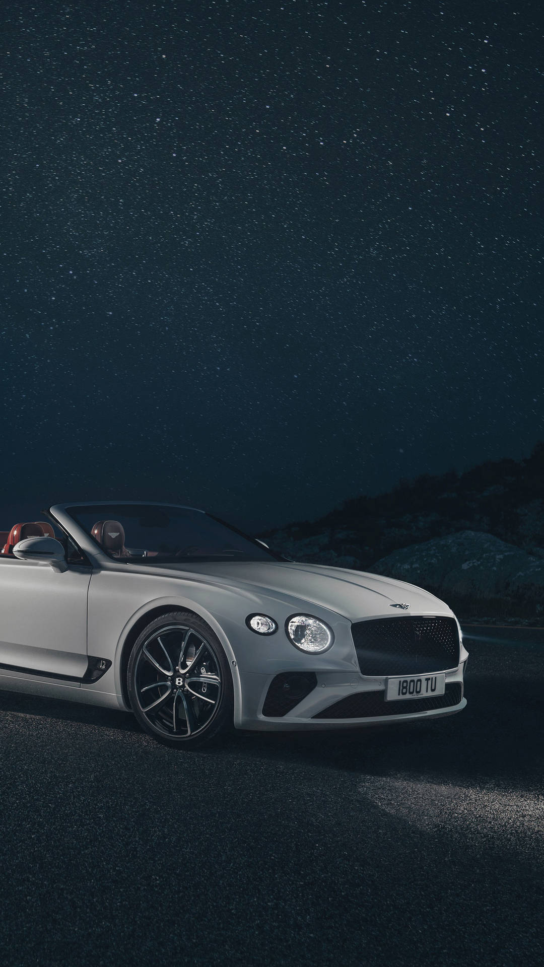 Download White 2019 Bentley Continental GT iPhone Wallpaper
