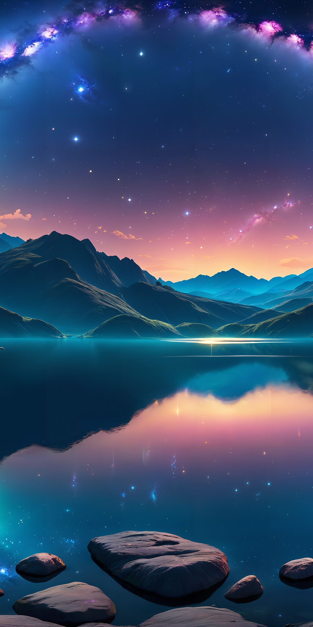 Mirror Lake Wallpaper 4K, Dreamlike
