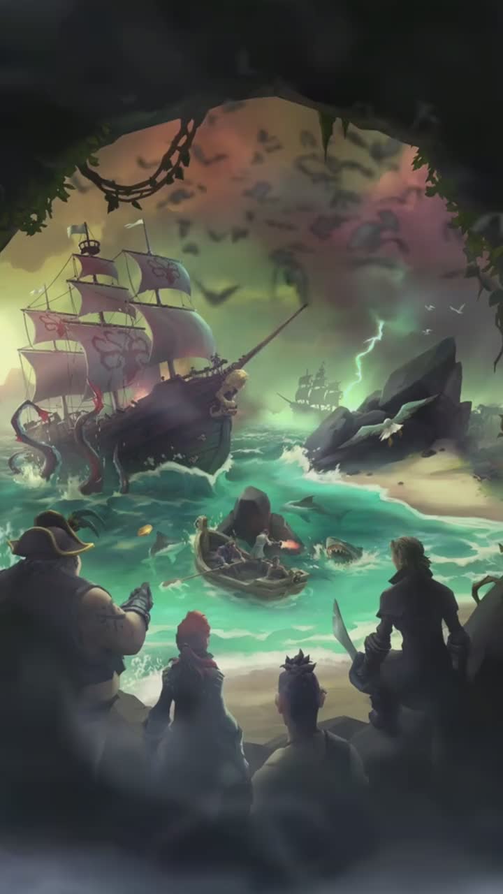Sea of Thieves Skull Mobile Live Wallpaper
