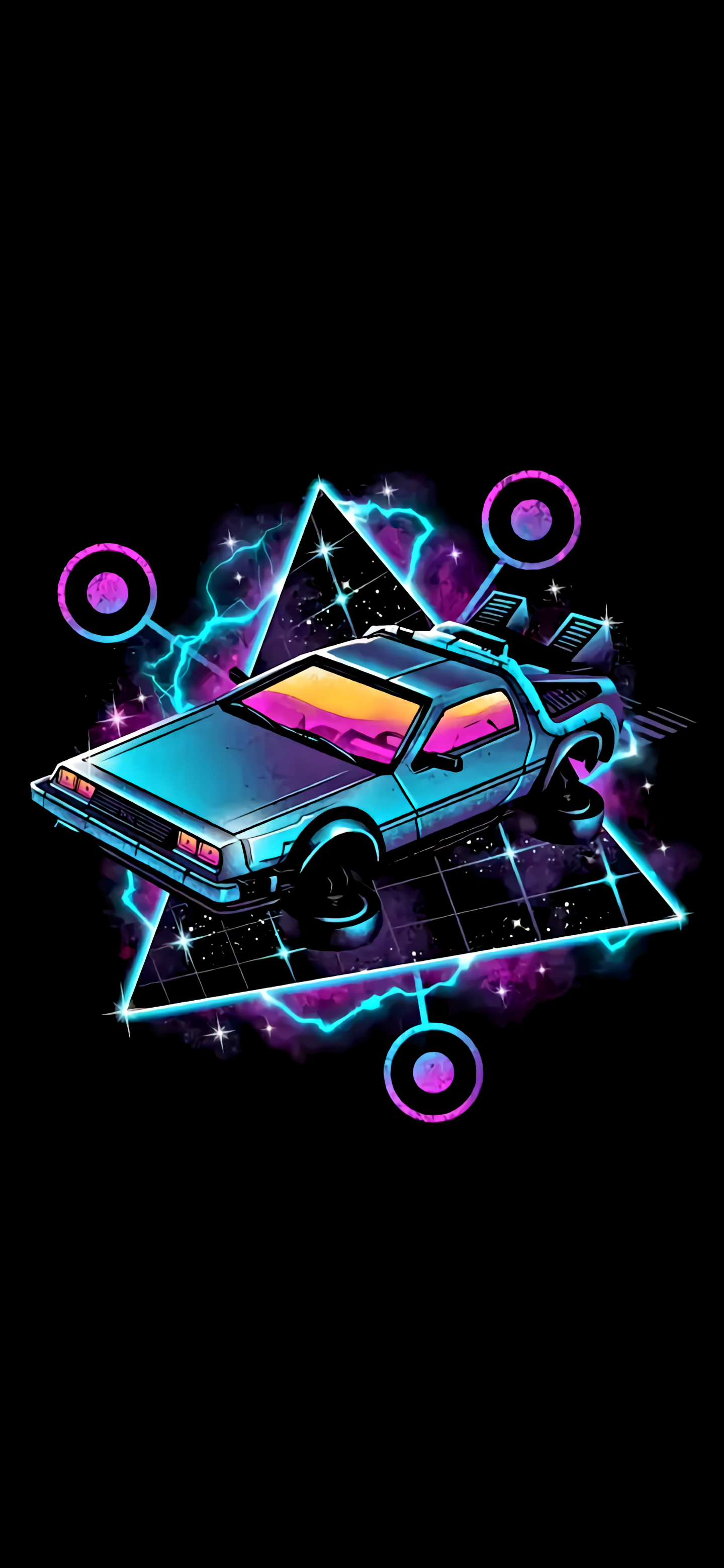 Wallpaper DeLorean, Back to The Future Art, DMC DeLorean, DeLorean Time Machine, Art, Background Free Image