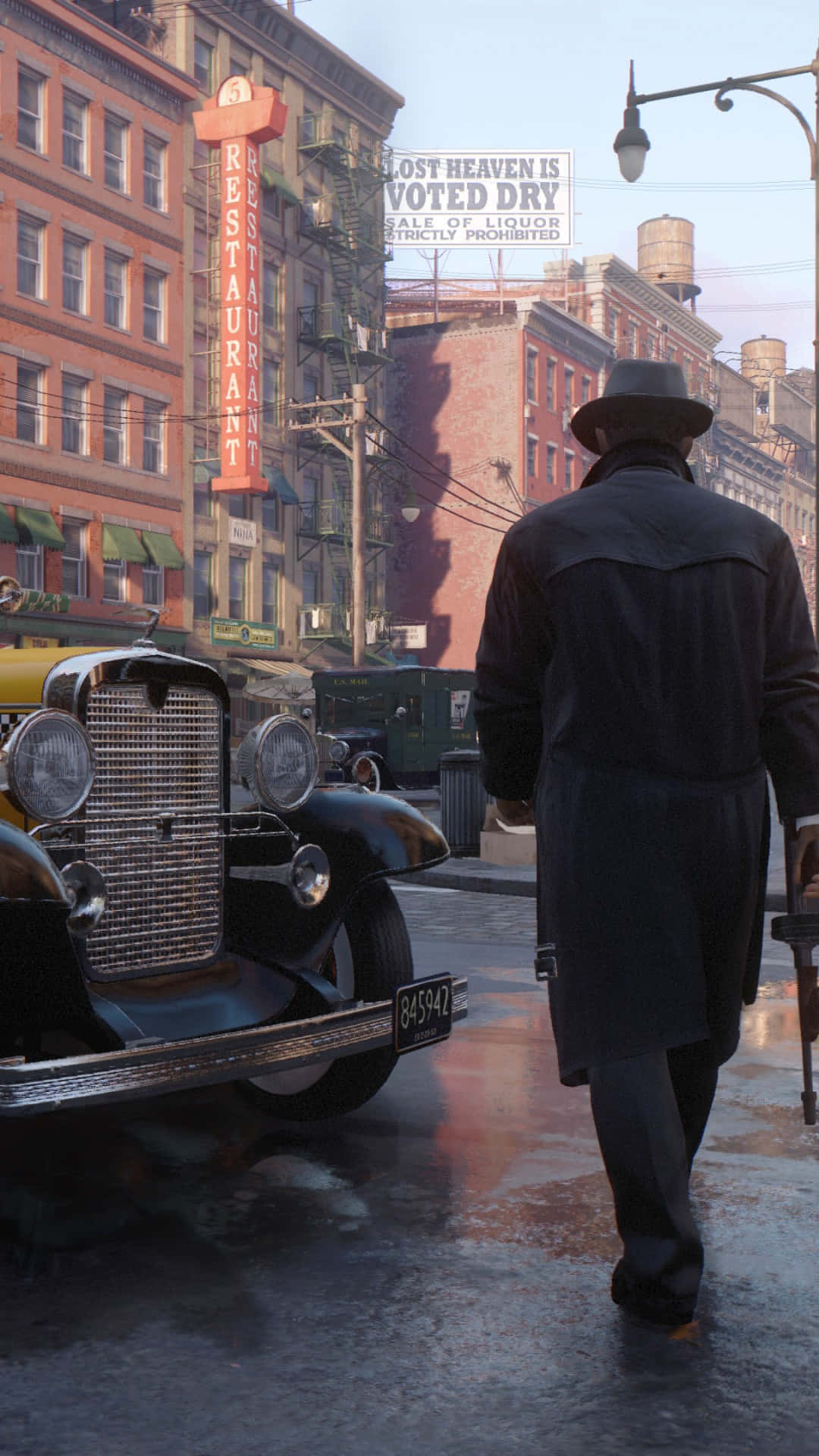 Mysterious Man Mafia iPhone Wallpaper