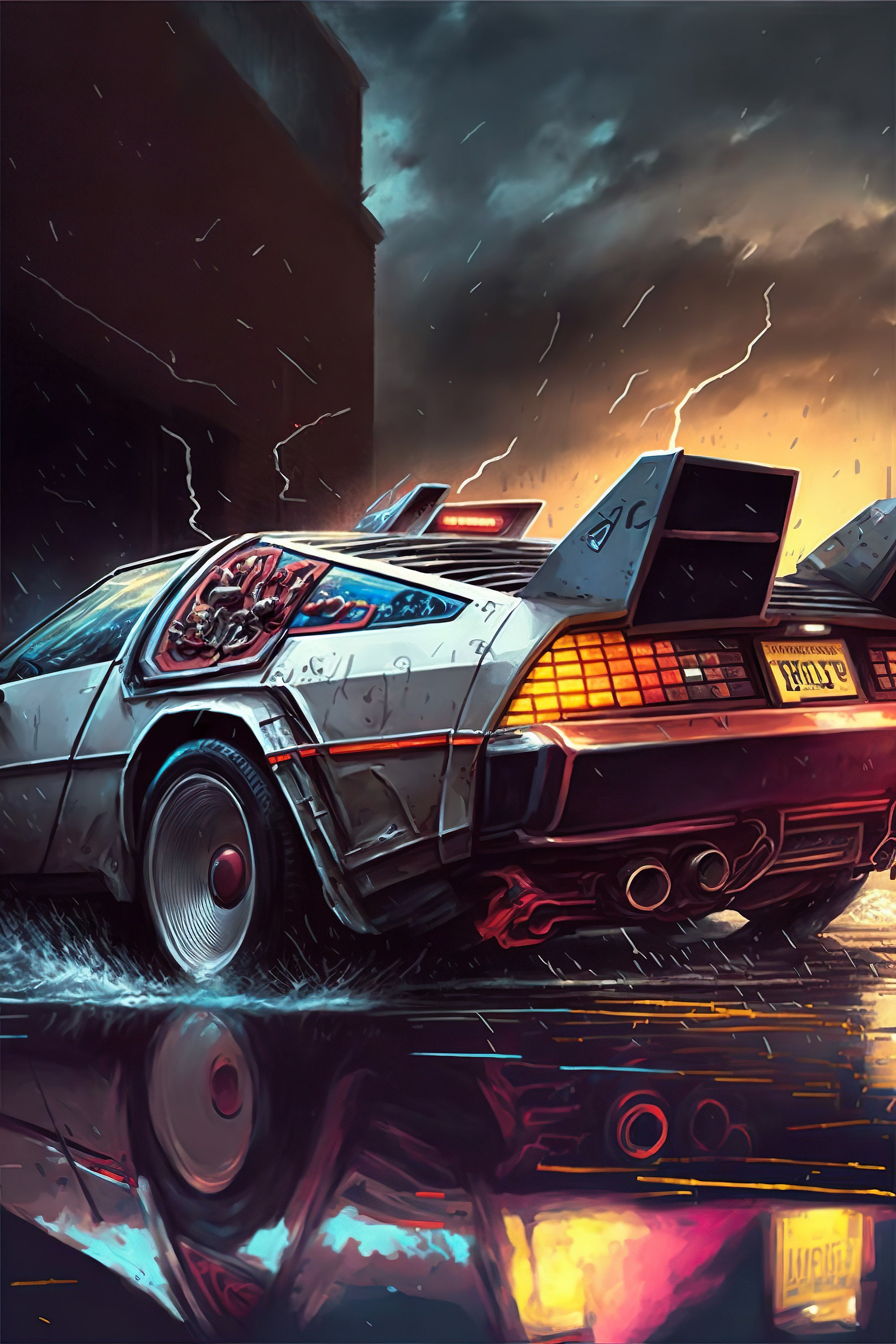 Delorean Scifi Future Time Machine Car
