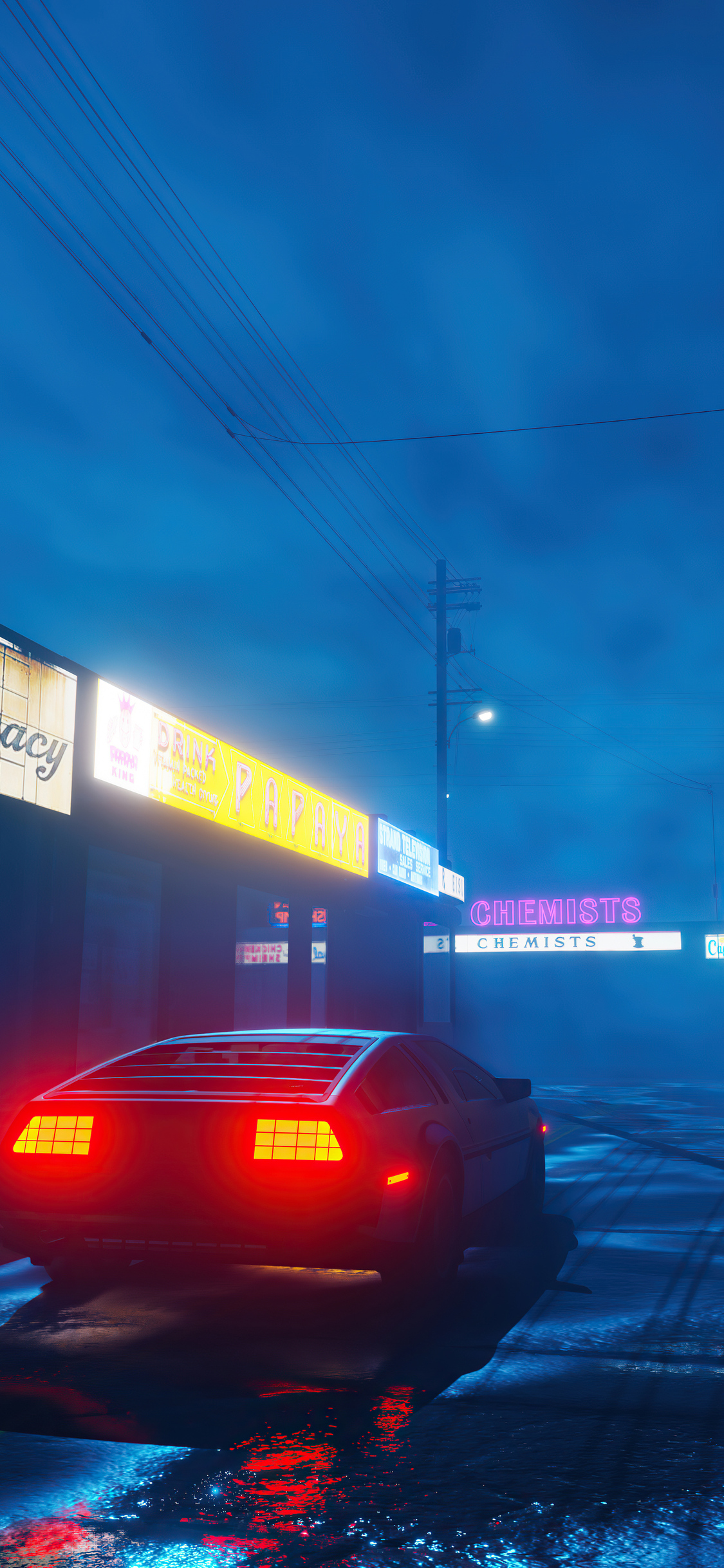 Delorean 80s 4k iPhone XS