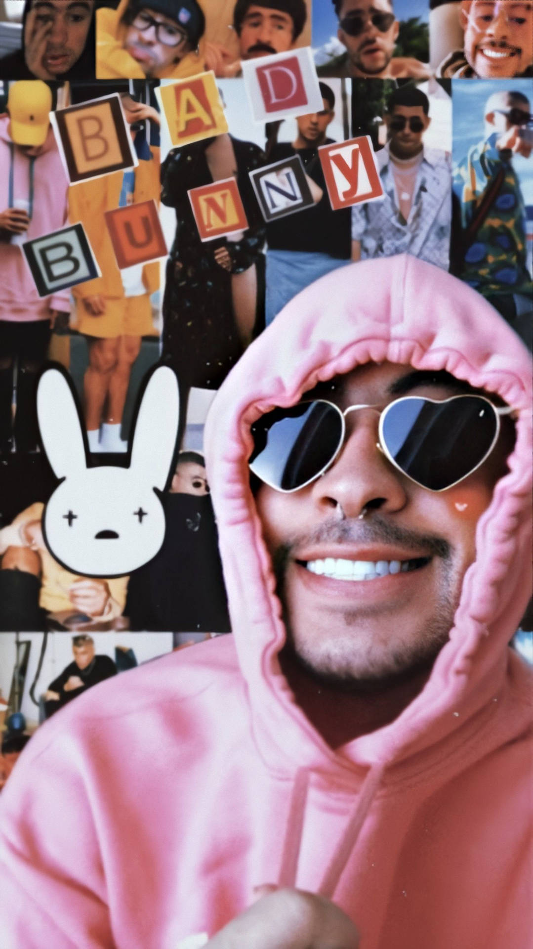 Download free Bad Bunny Pink Hoodie