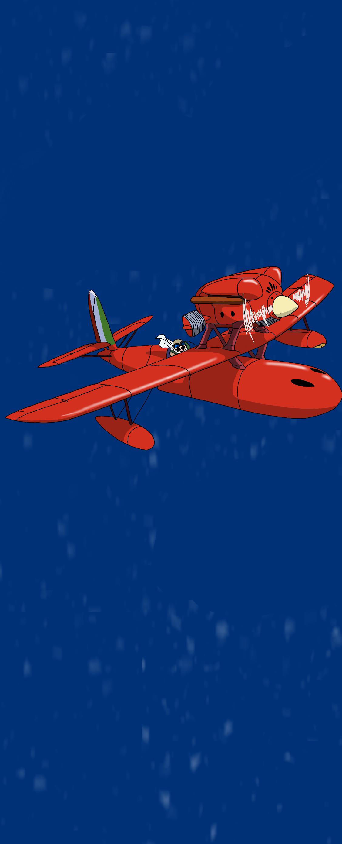 Drew this again. Scene from Porco Rosso