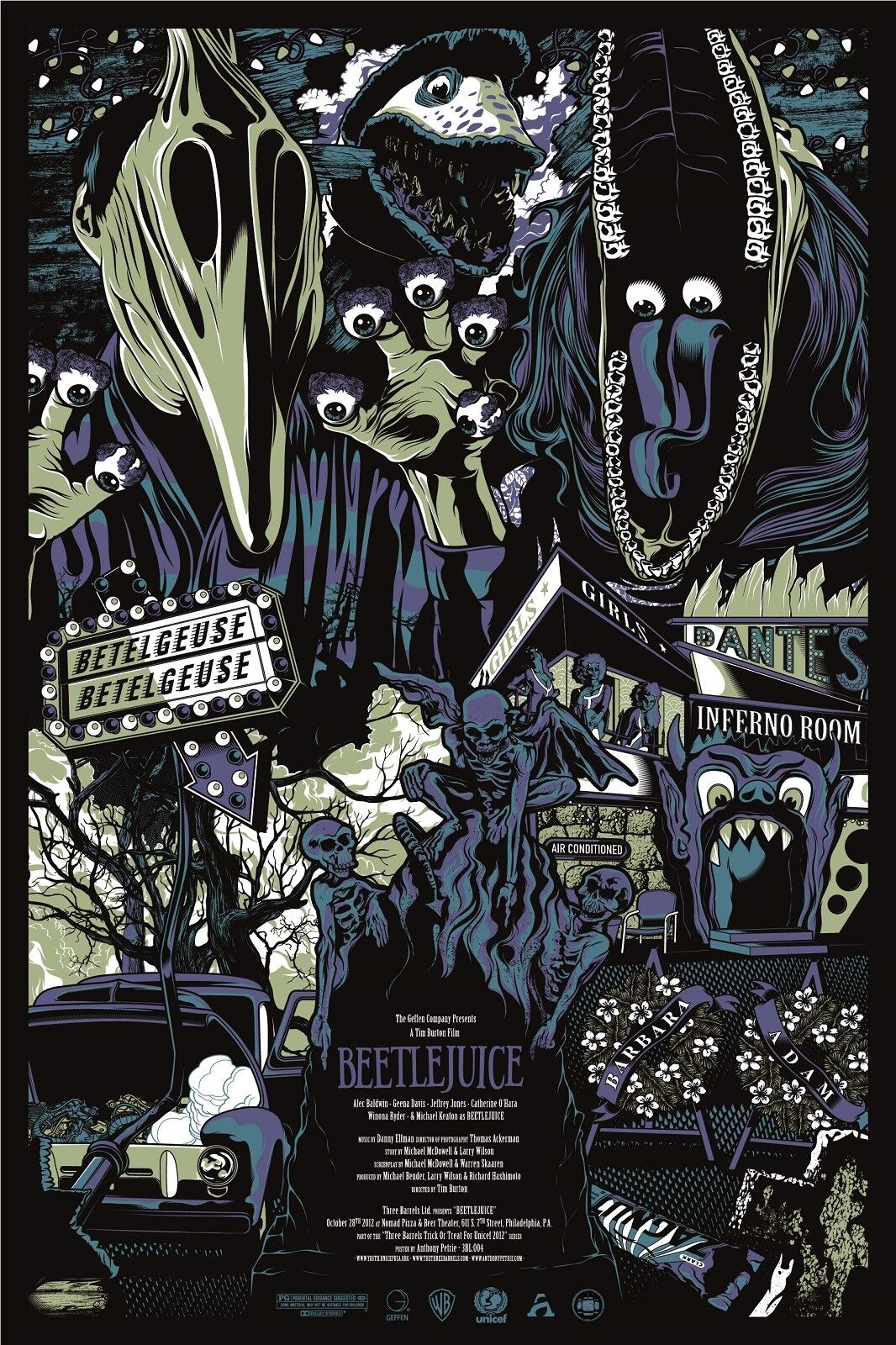 Beetlejuice Movie Art Poster T052. A4