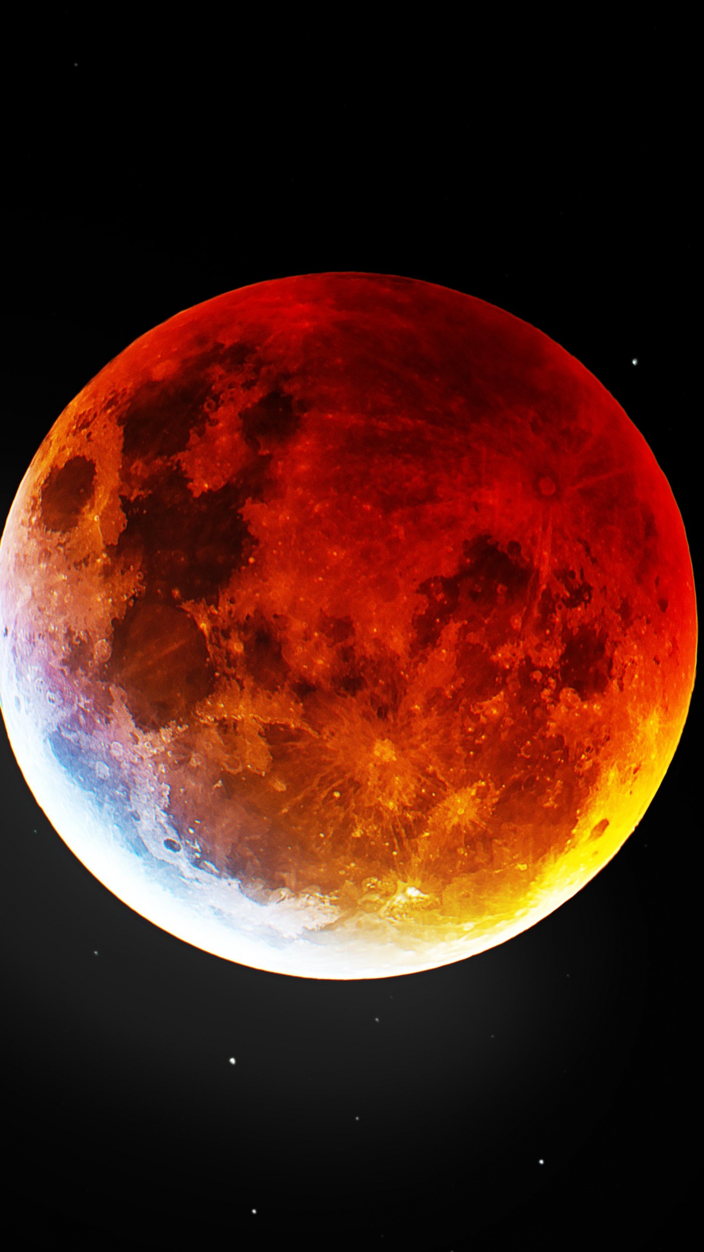 Blood Moon Wallpaper 4K, Night, Dark