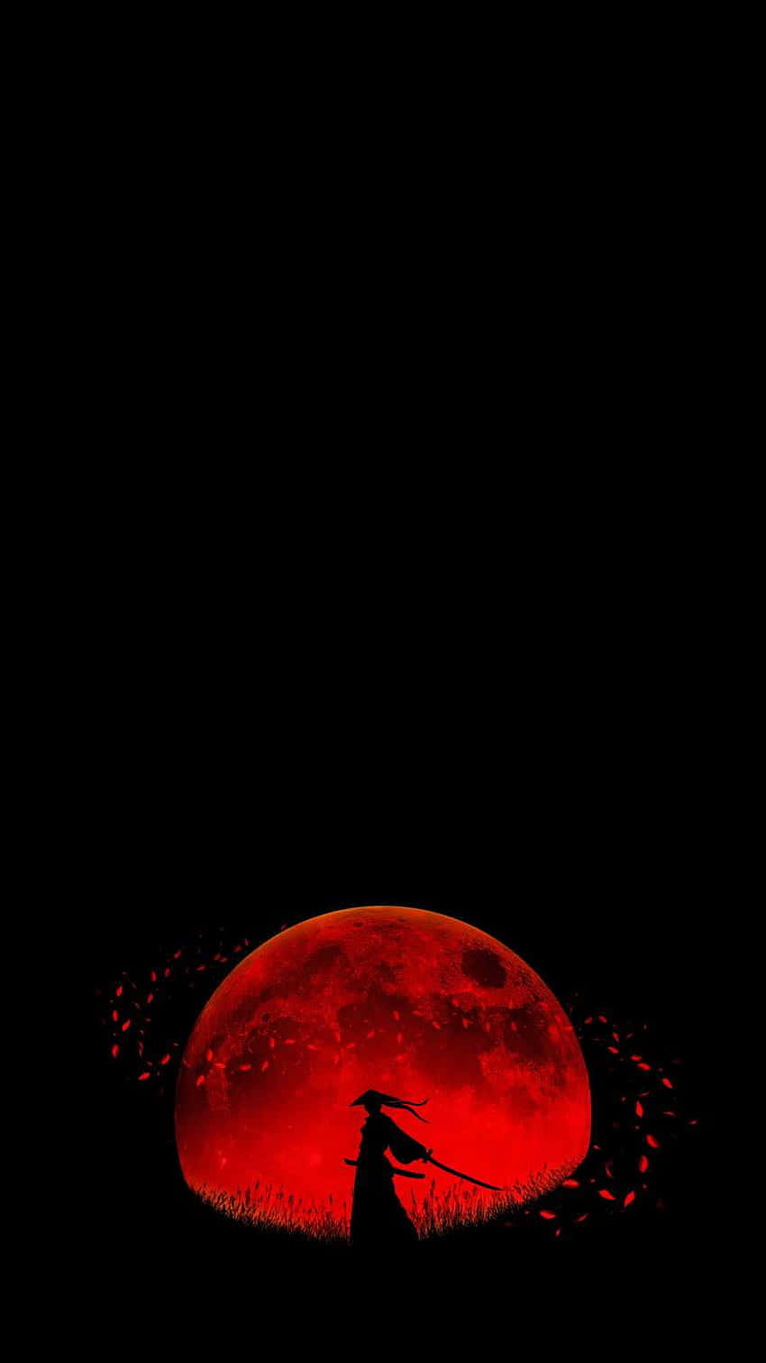 Download Blood Moon Samurai Wallpaper