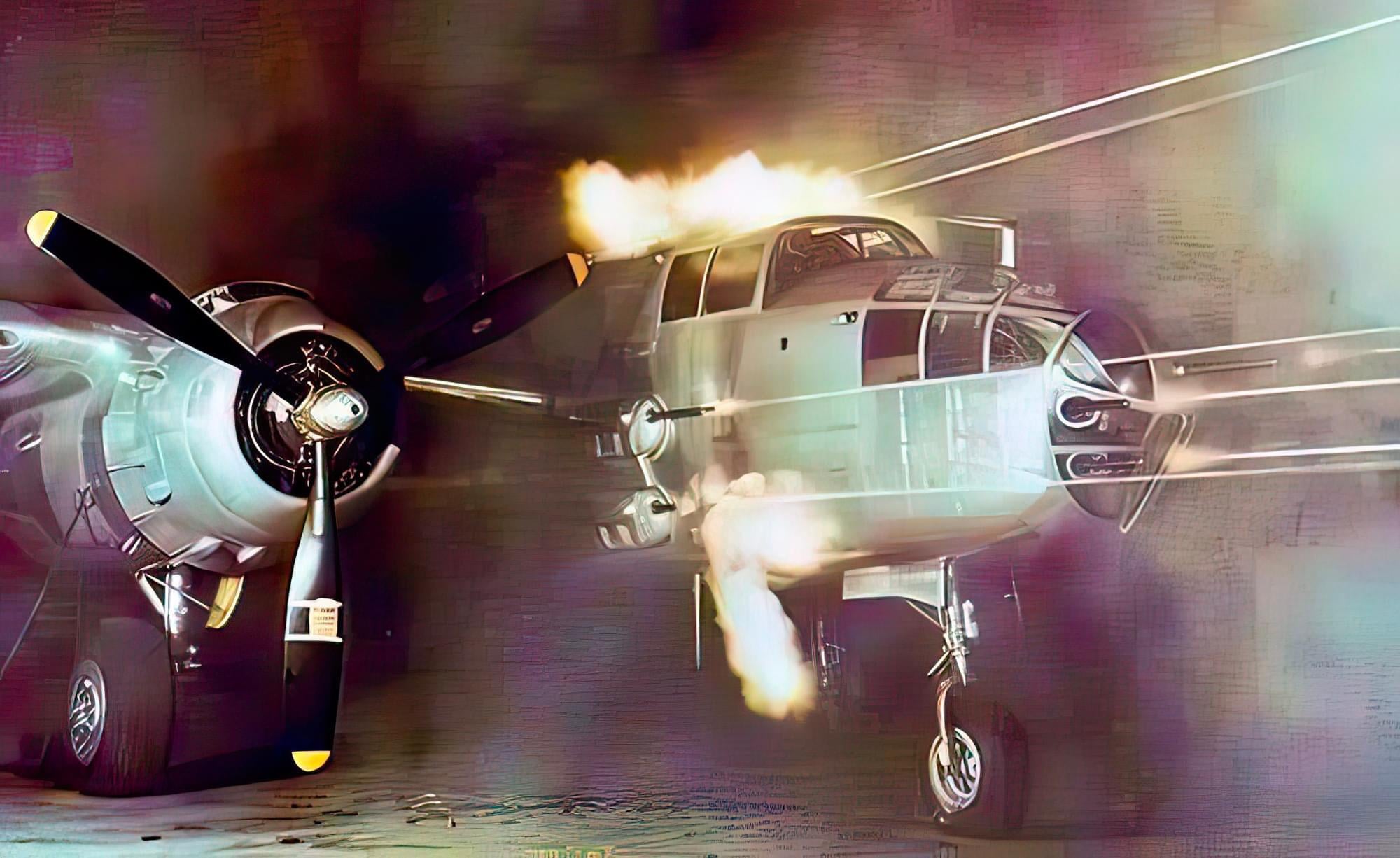 Guns On A North American B 25 Mitchell