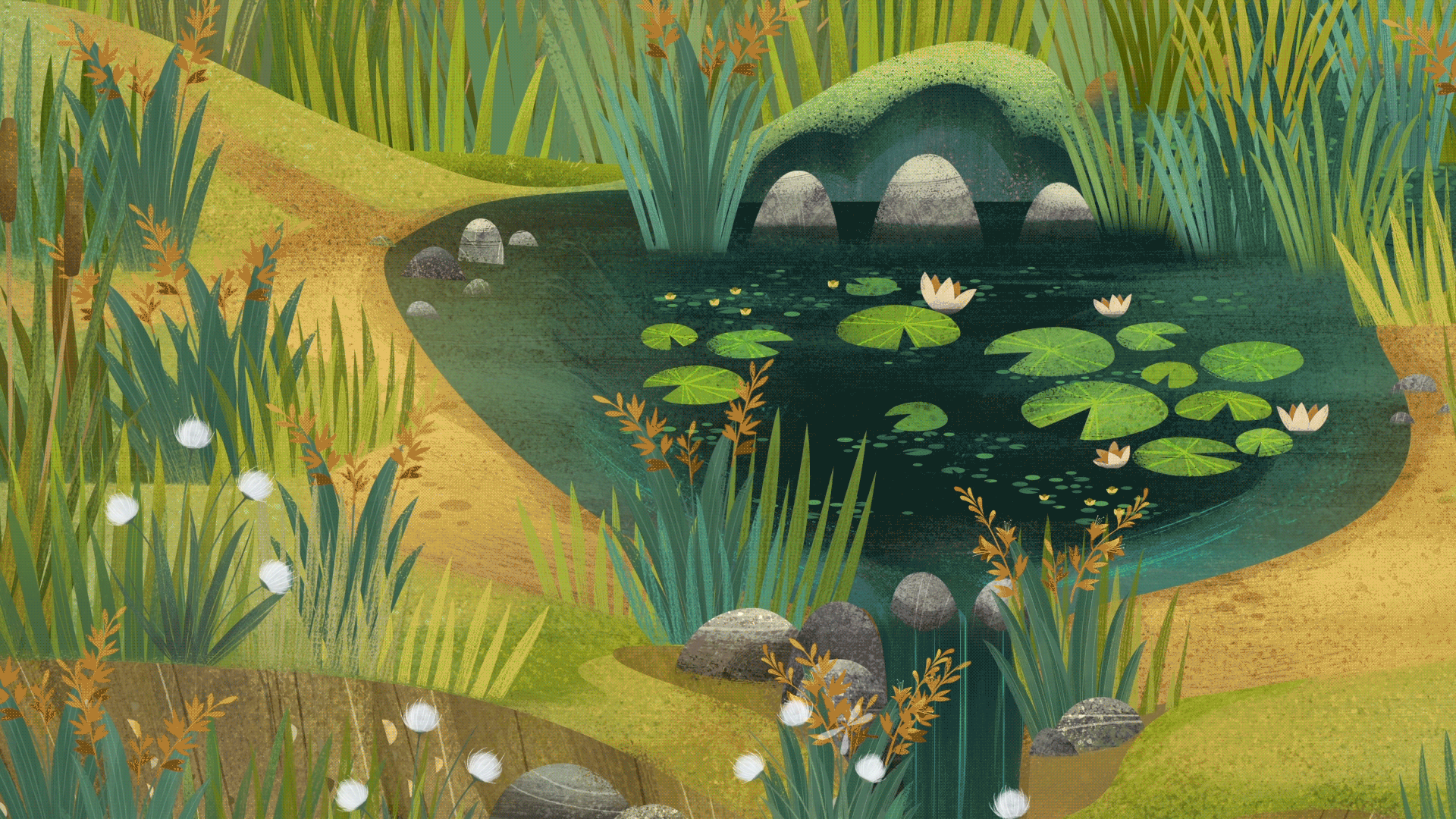 Puffin Rock environment