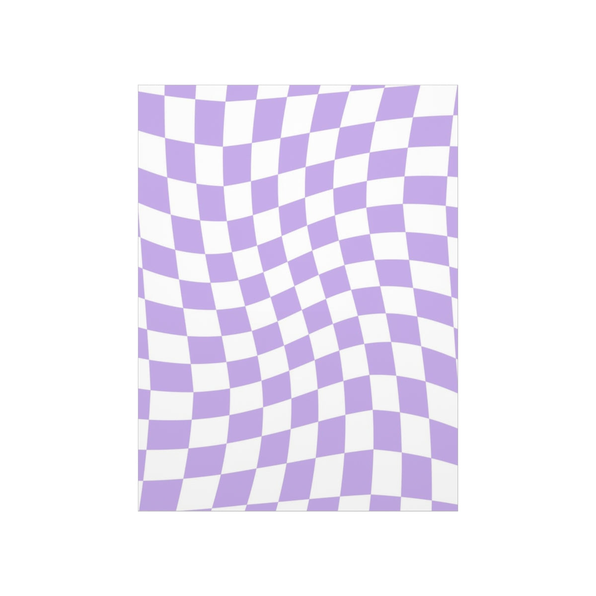 Lavender Wavy Checkered Wallpaper Wall