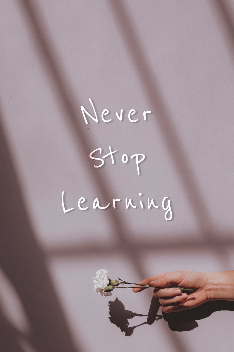 Never Stop Learning Image. Free