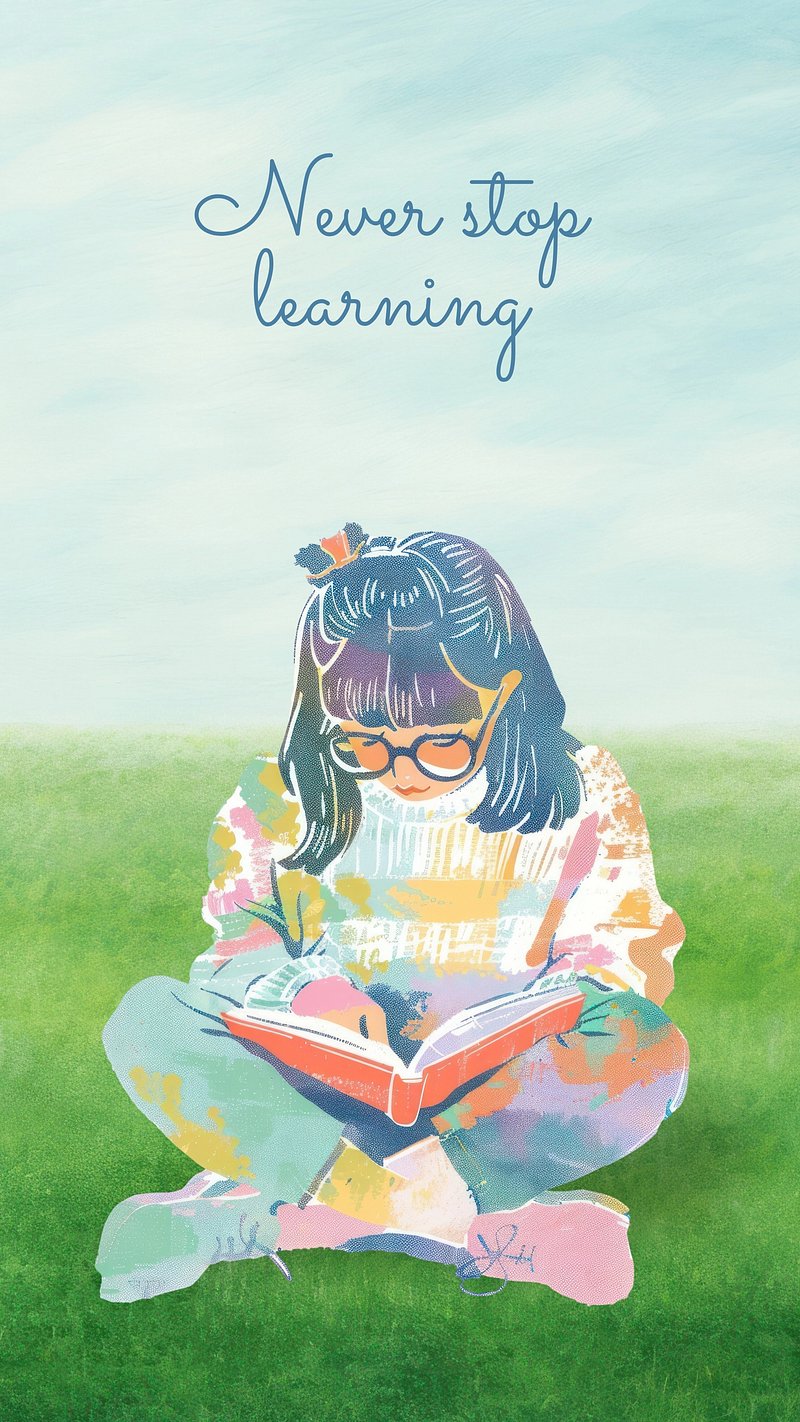 Never Stop Learning Image. Free