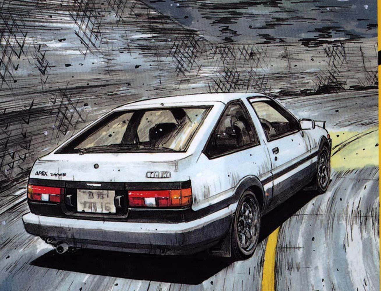 Toyota AE86 Initial D Background