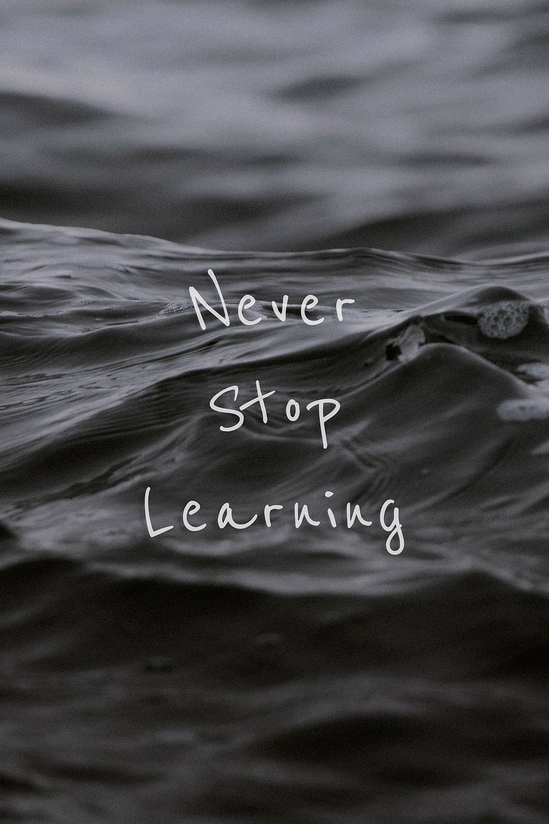 Never Stop Learning Image. Free