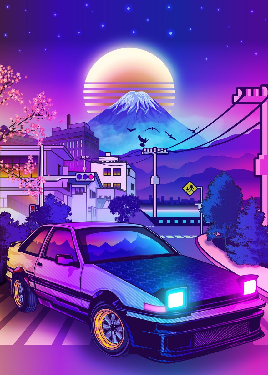 Toyota AE86 Initial D ' Poster, picture