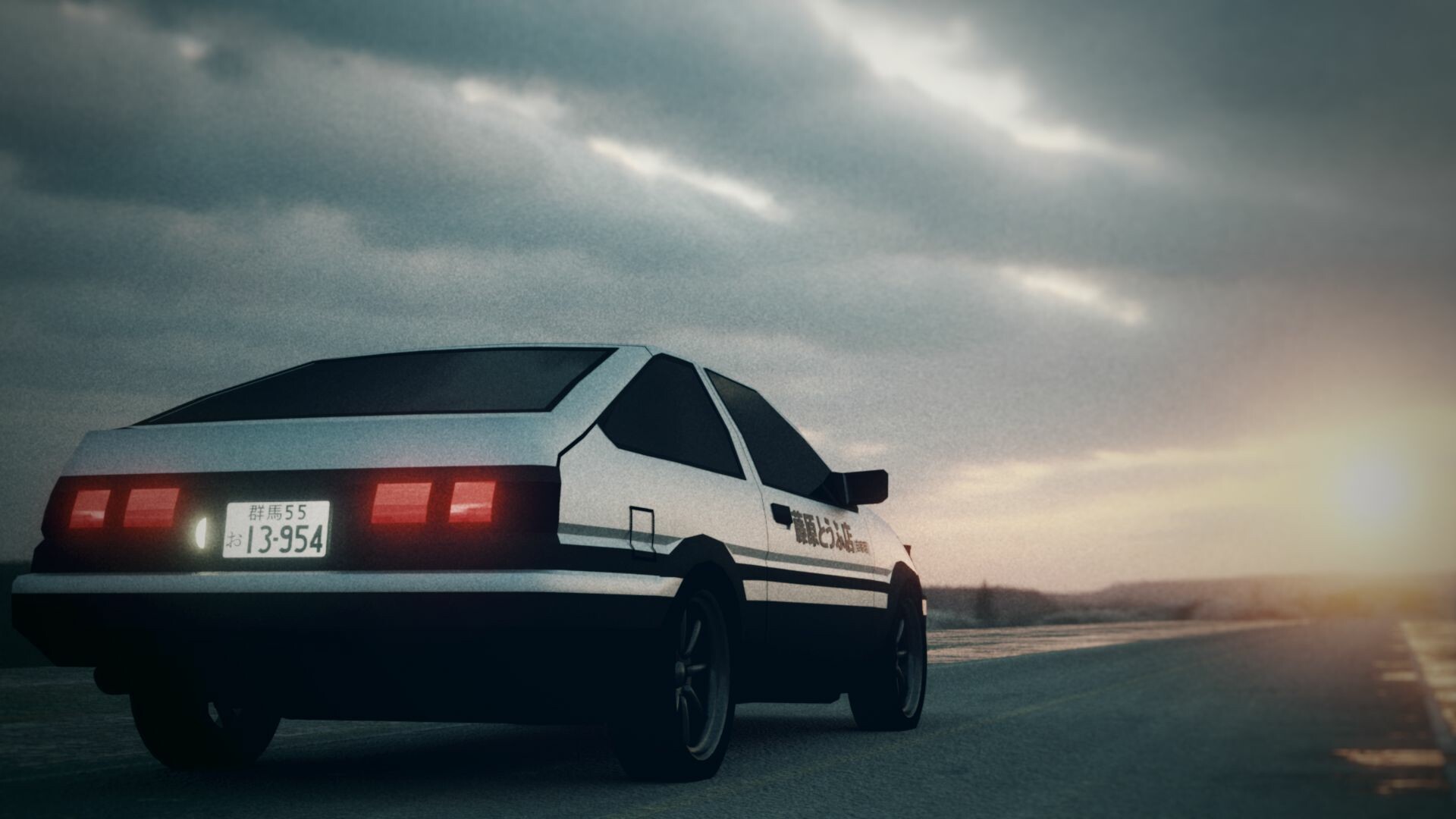 Initial D AE86 Trueno Cruise