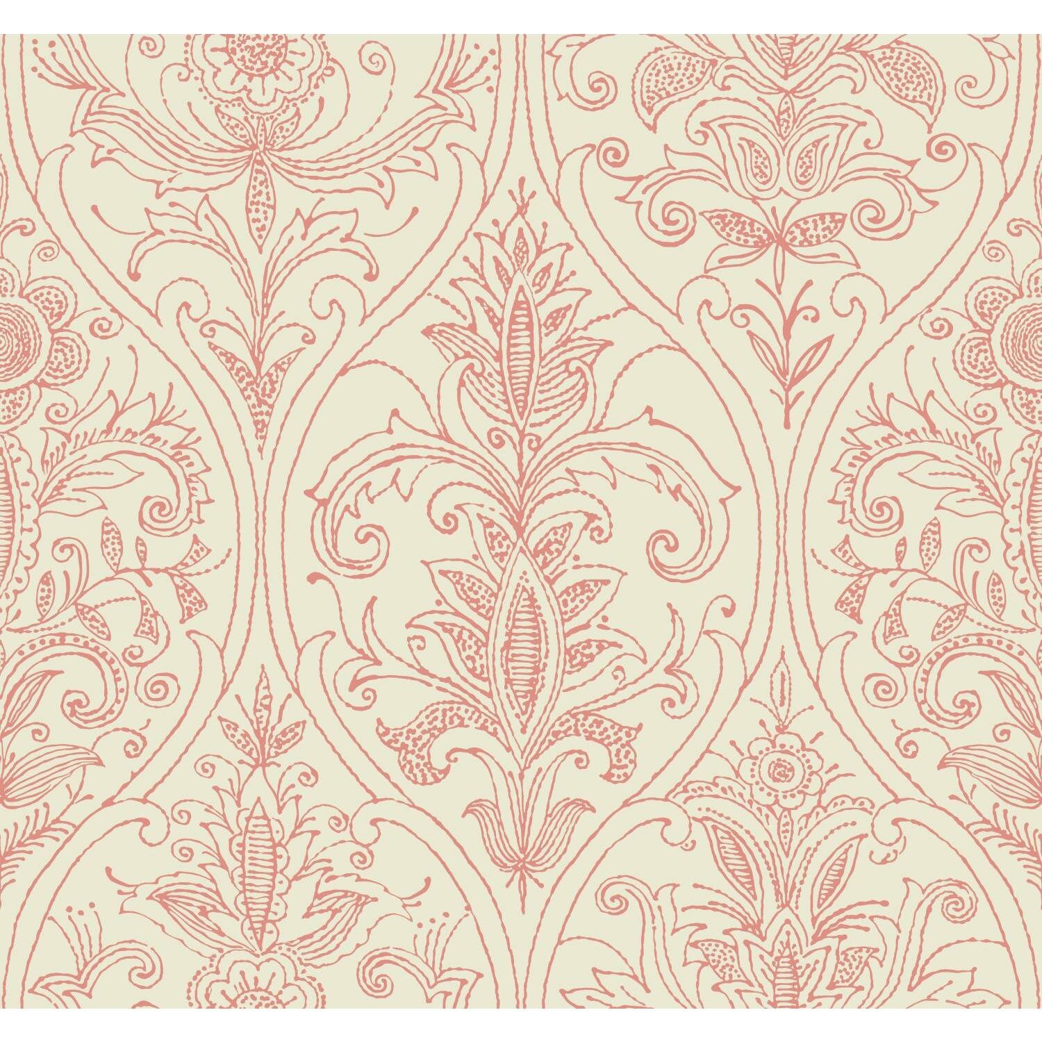 York Wallcoverings Filigree Damask Roll