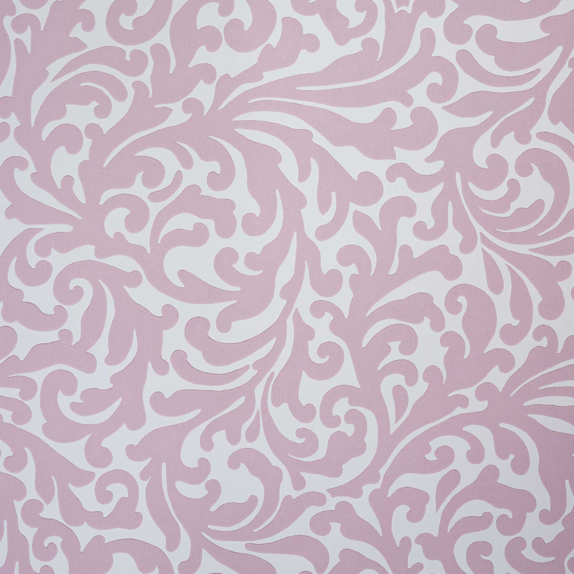 Rose Pink Filigree Wallpaper with Eco