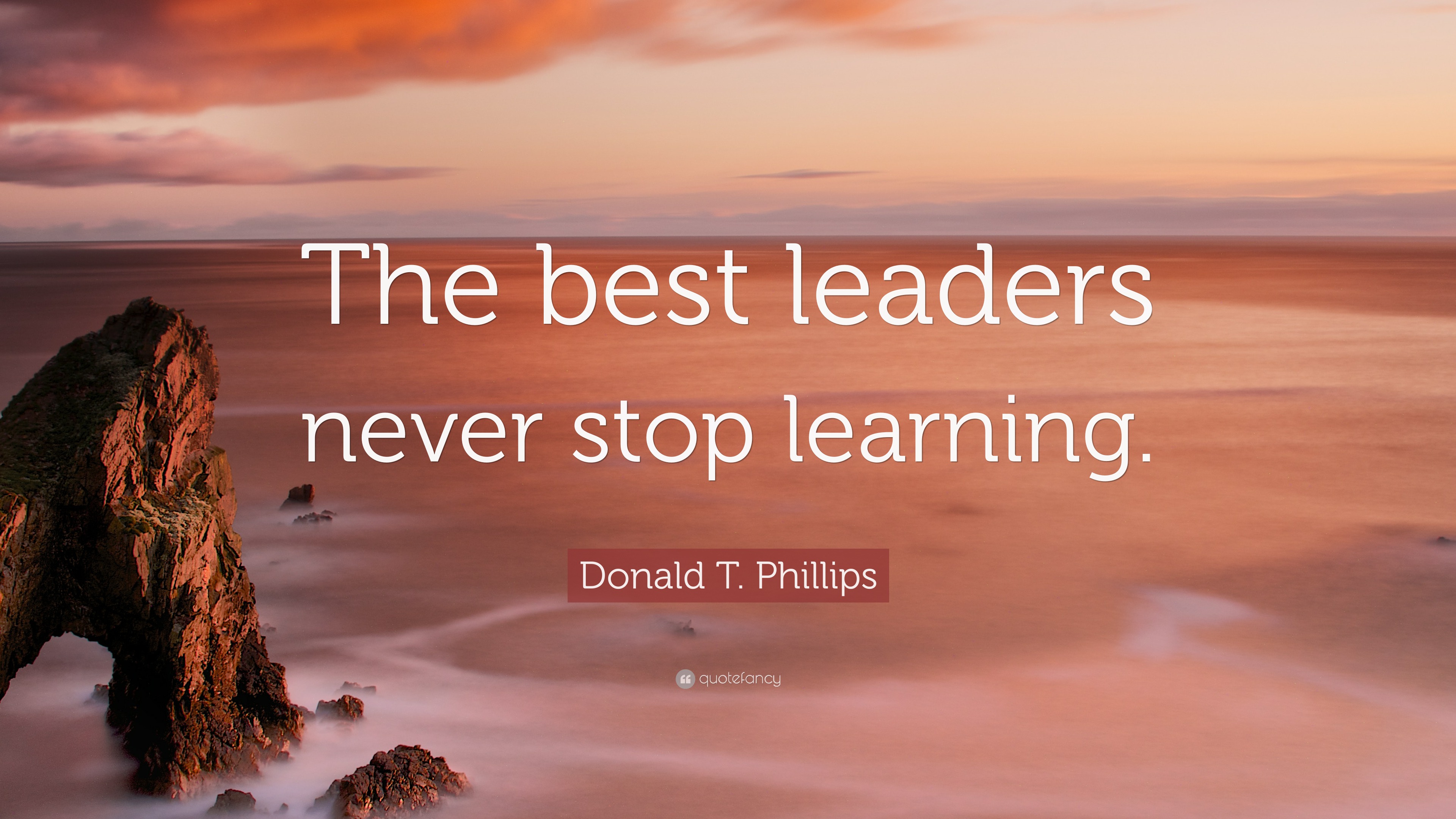 Donald T. Phillips Quote: “The best
