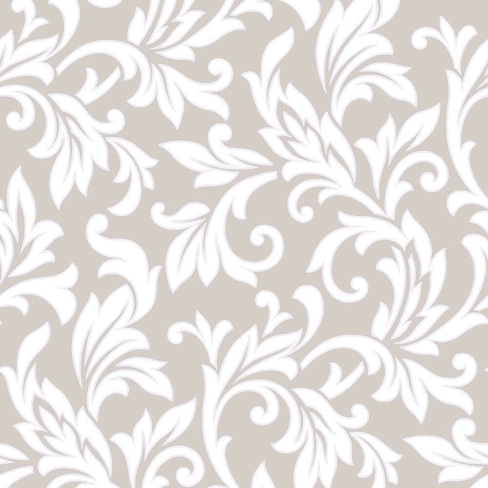 Semi Embossed Floral Pattern Wallpaper 3098
