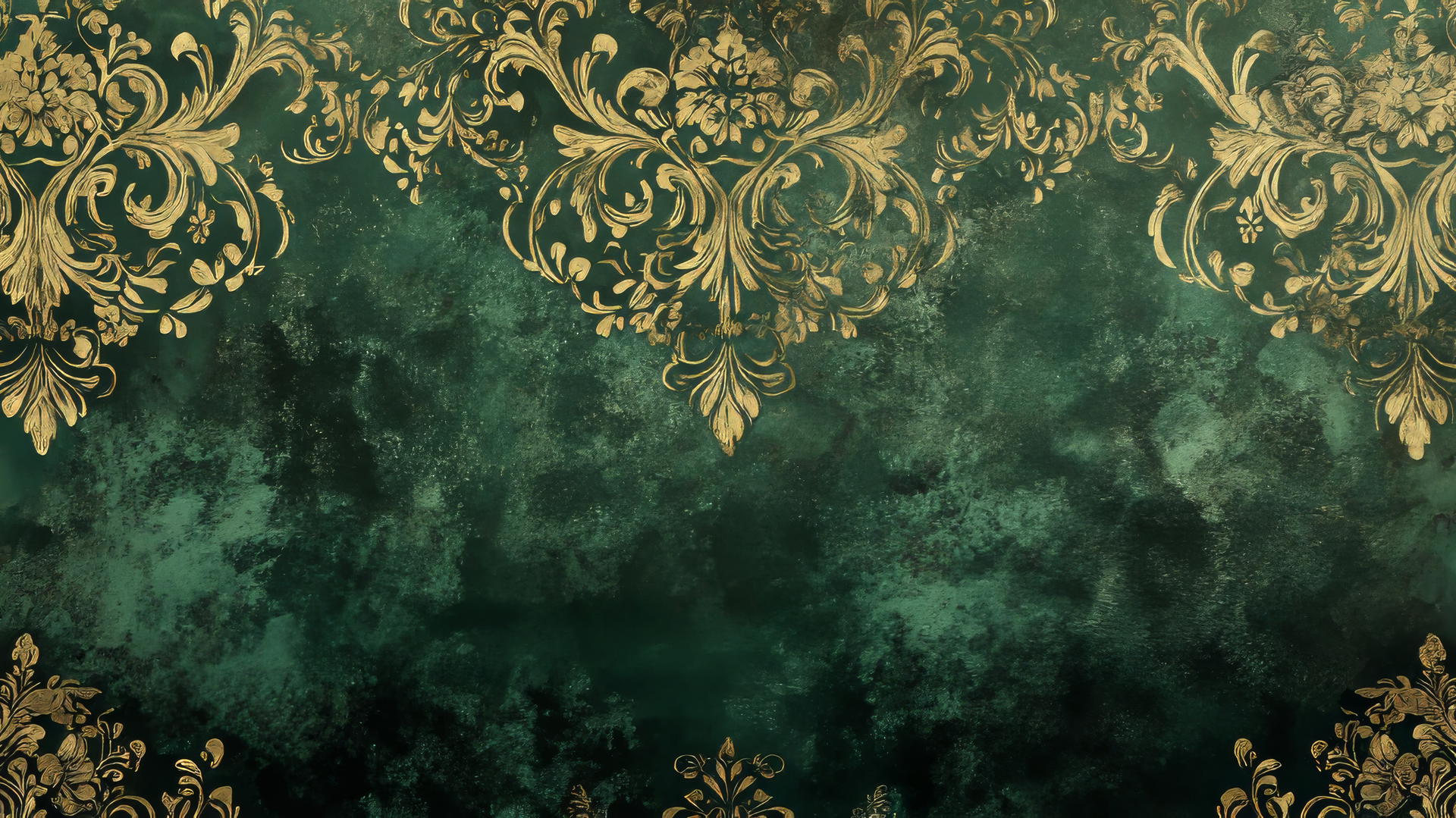 Elegant Emerald Green Wallpaper