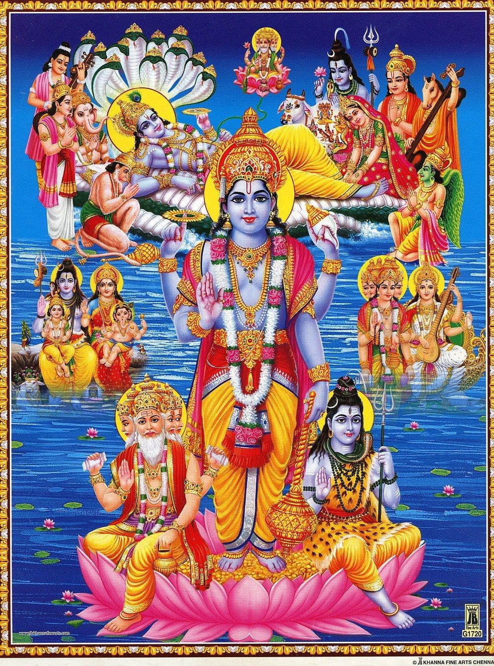 Sjir Lord Vishnu HD Wallpaper