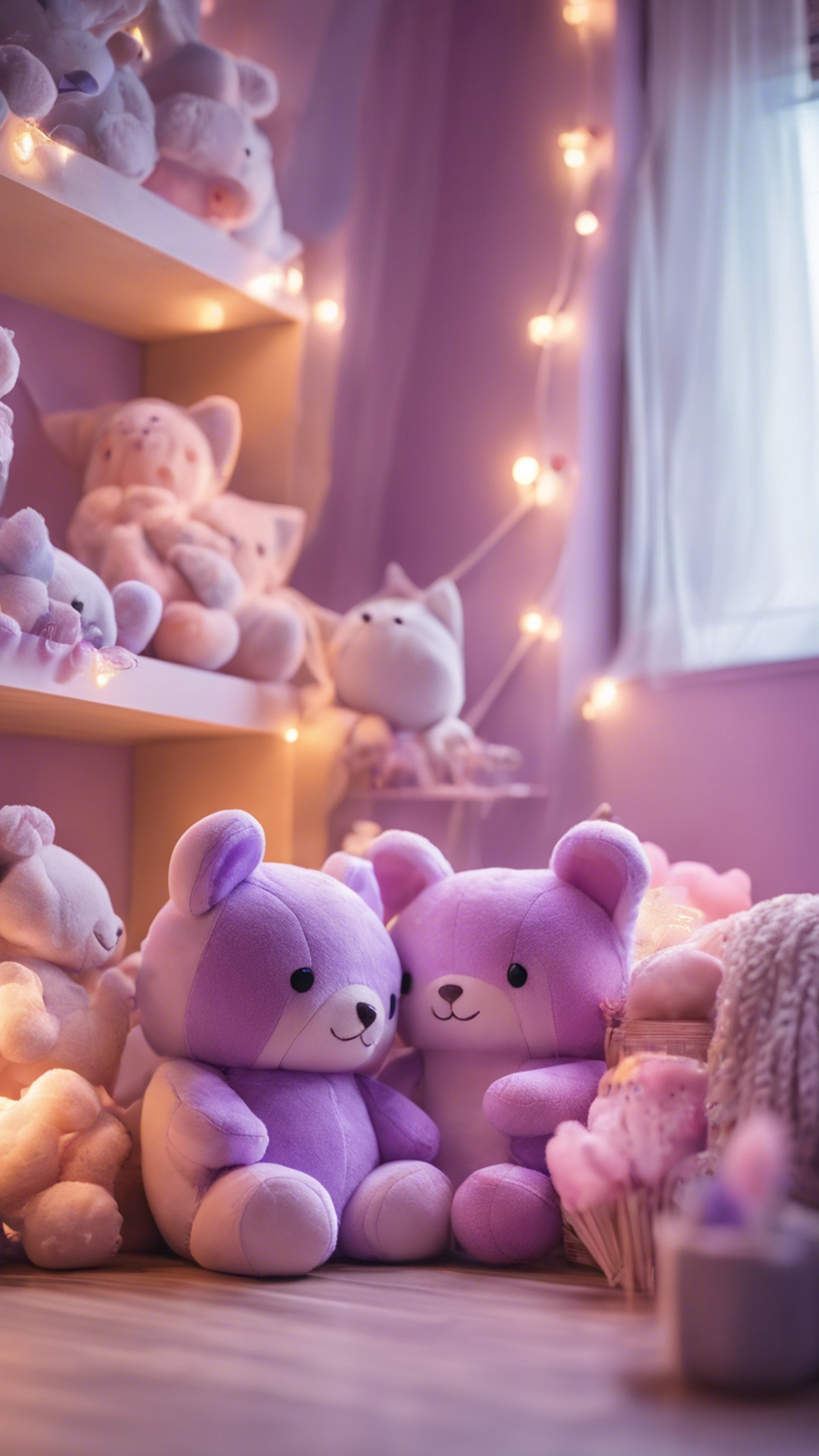 A Pastel Purple Kawaii Themed Room