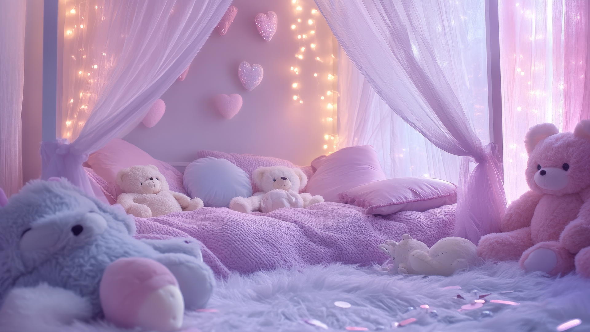 Dreamy Bedroom Scene Wallpaper