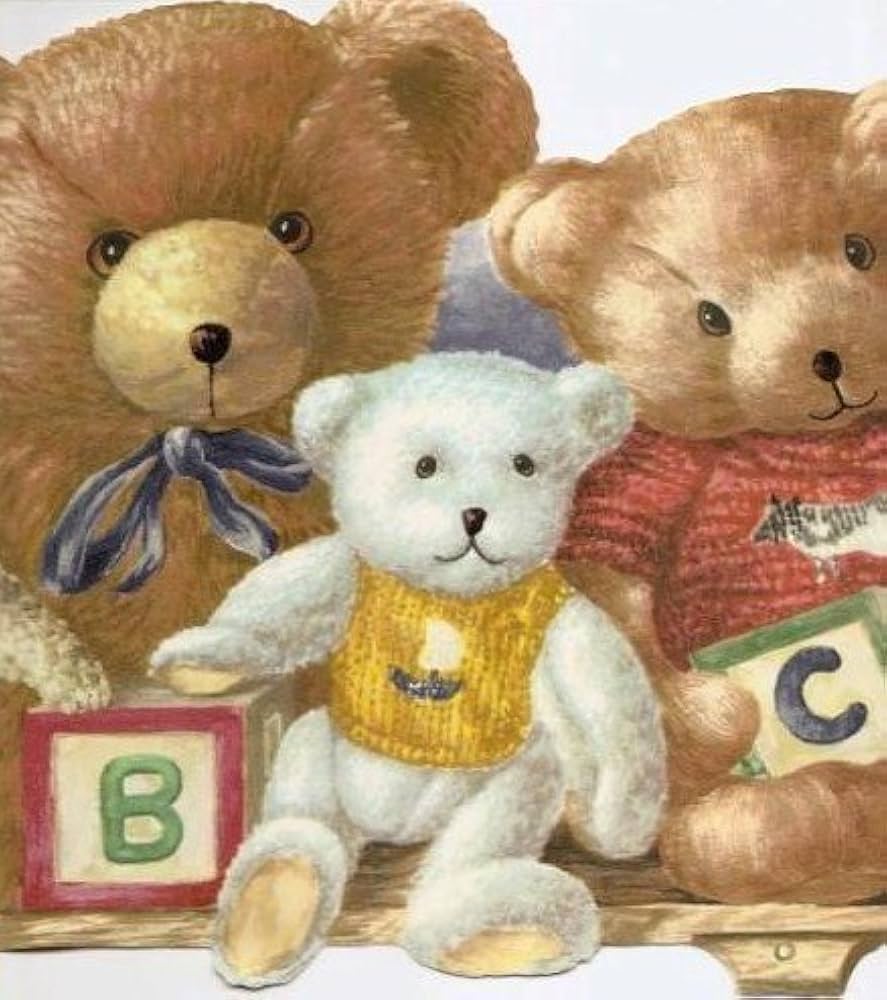 Wallpaper Border Teddy Bears Stuffed