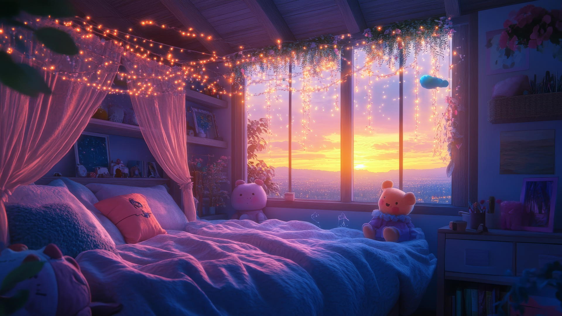 Dreamy Bedroom with Canopy Bed