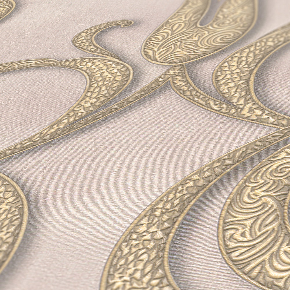 Filigree ornament wallpaper