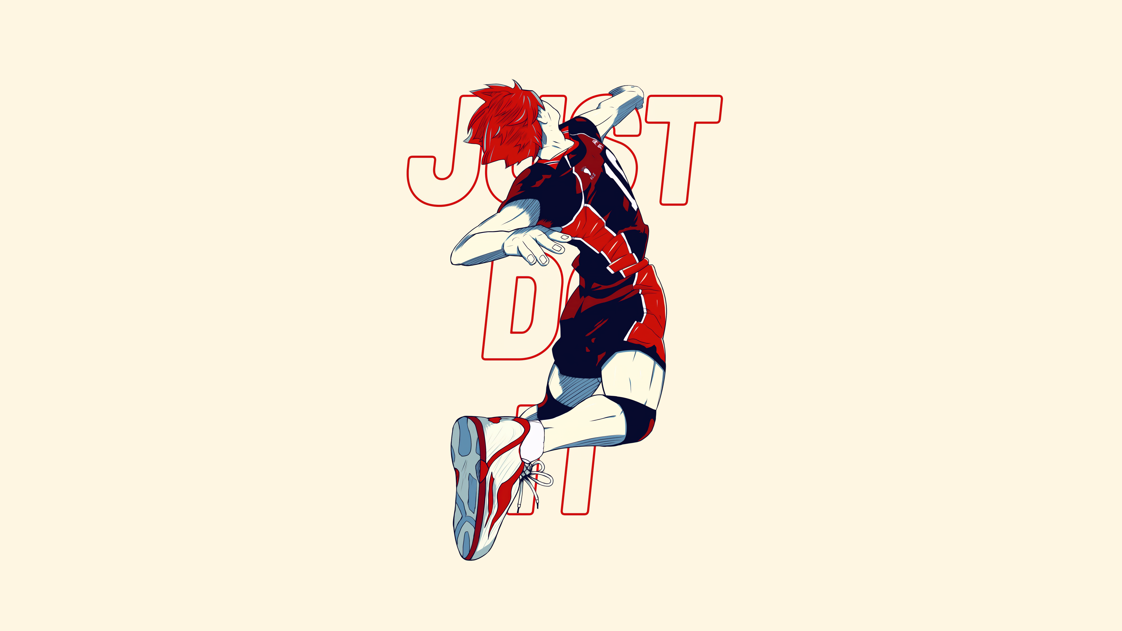 Shoyo Hinata Wallpaper 4K, Just Do It