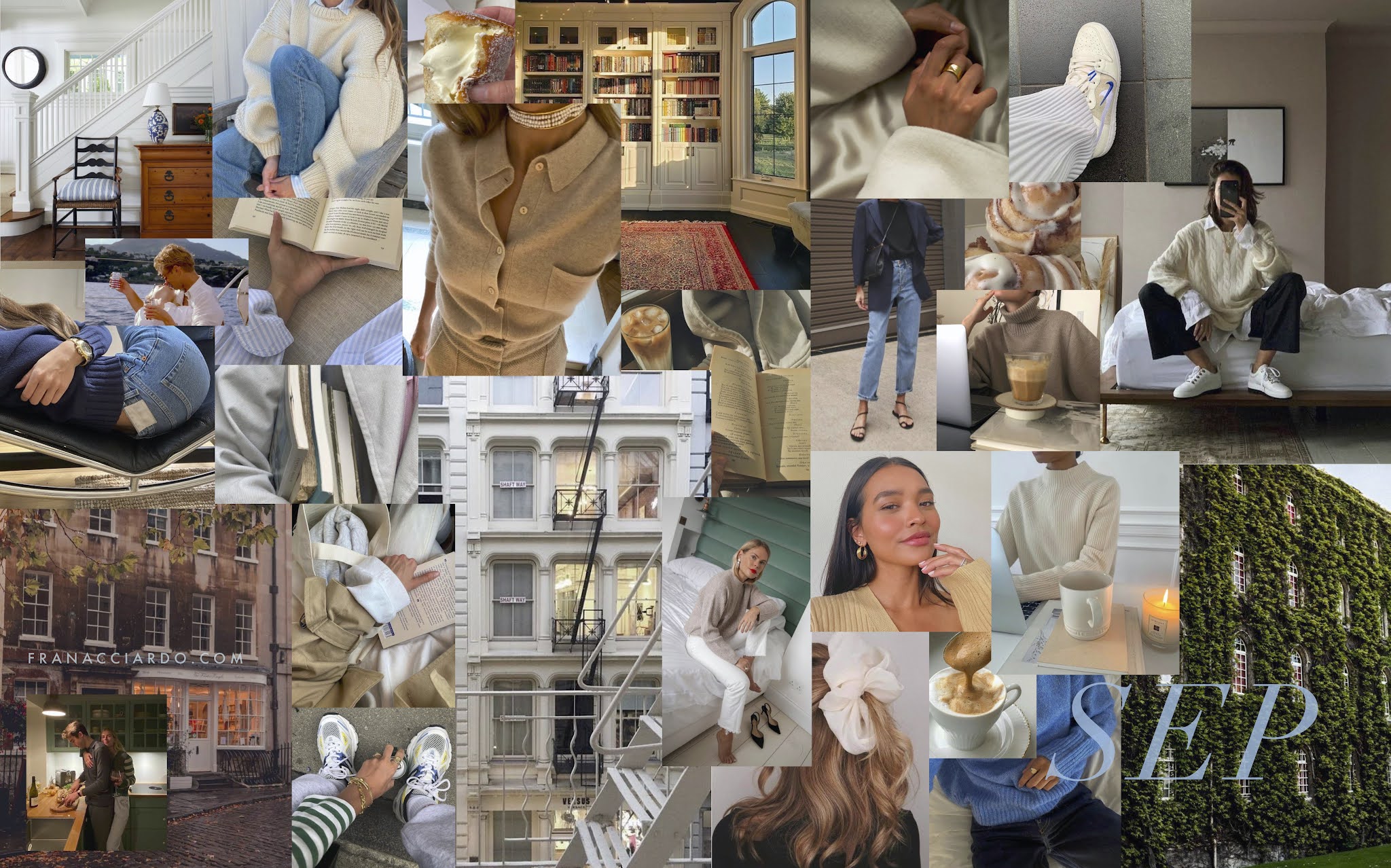 September Mood Board Desktop + iPhone