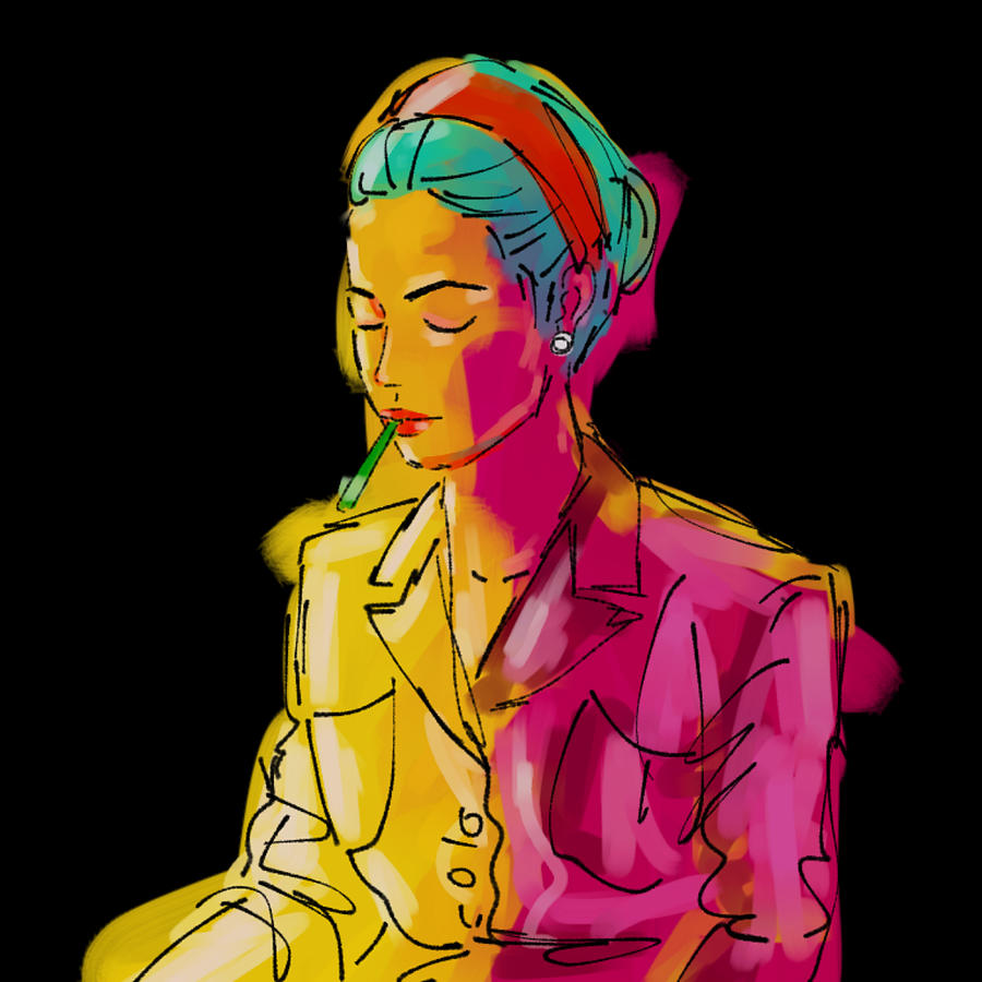 Simone de Beauvoir Painting