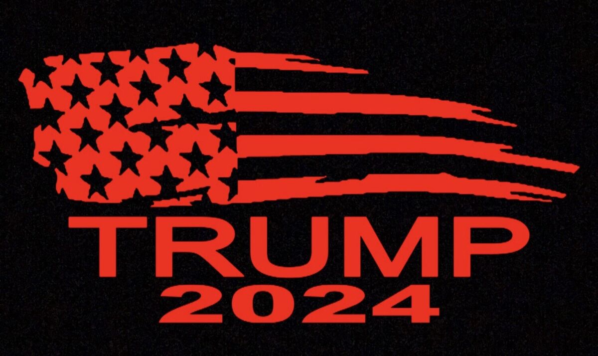 President Donald Trump Flag 2024 Vinyl