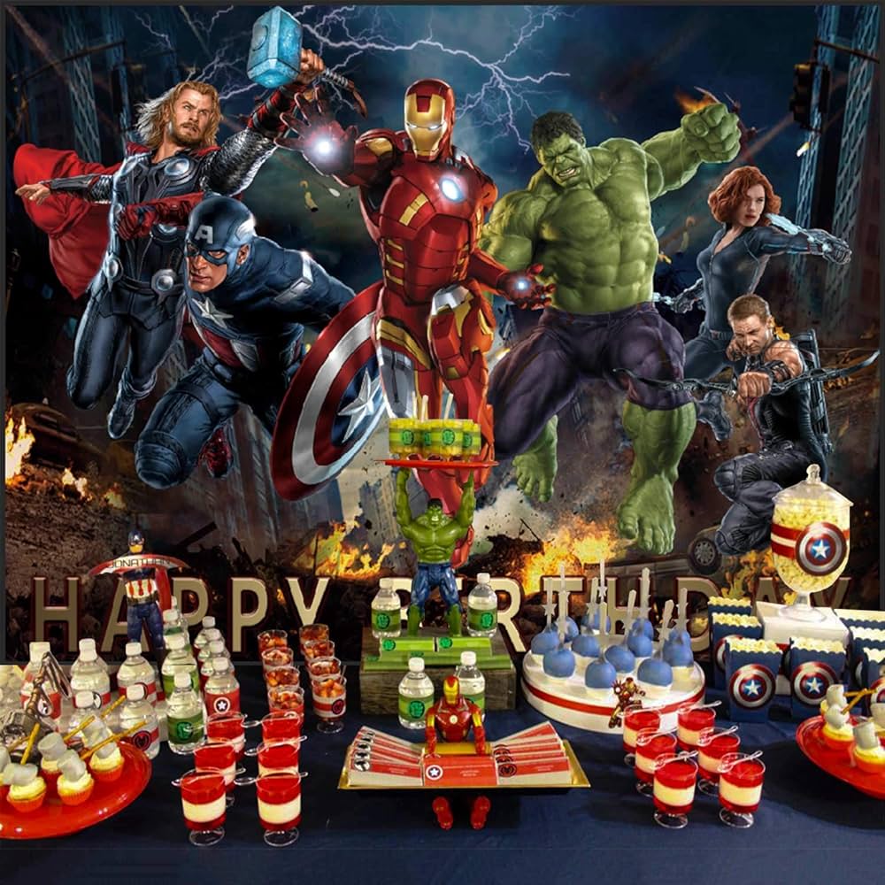 Avengers Backdrop, Superhero Theme