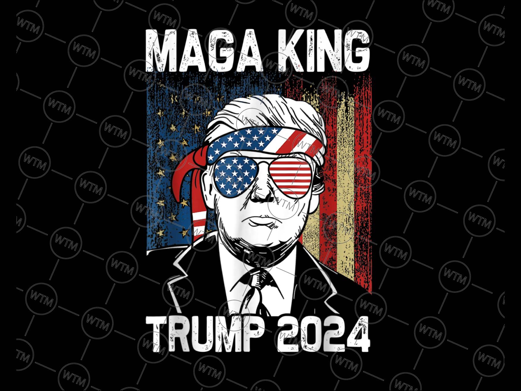 Maga King Trump 2024 PNG, Donald Trump