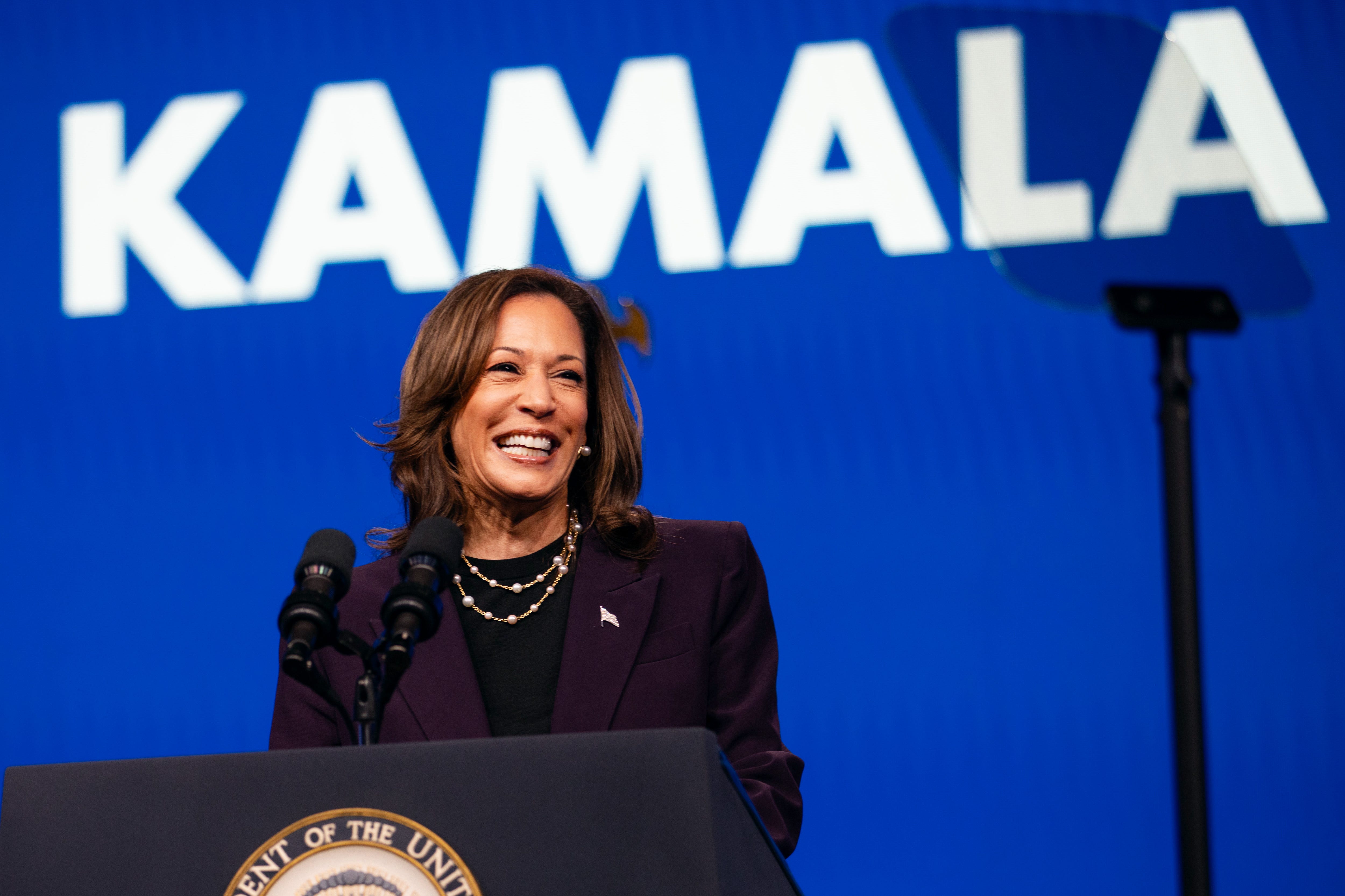 Photos capture Kamala Harris