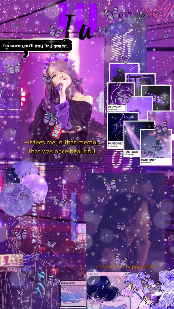 Iu Purple Wallpaper Aesthetic Butterfly