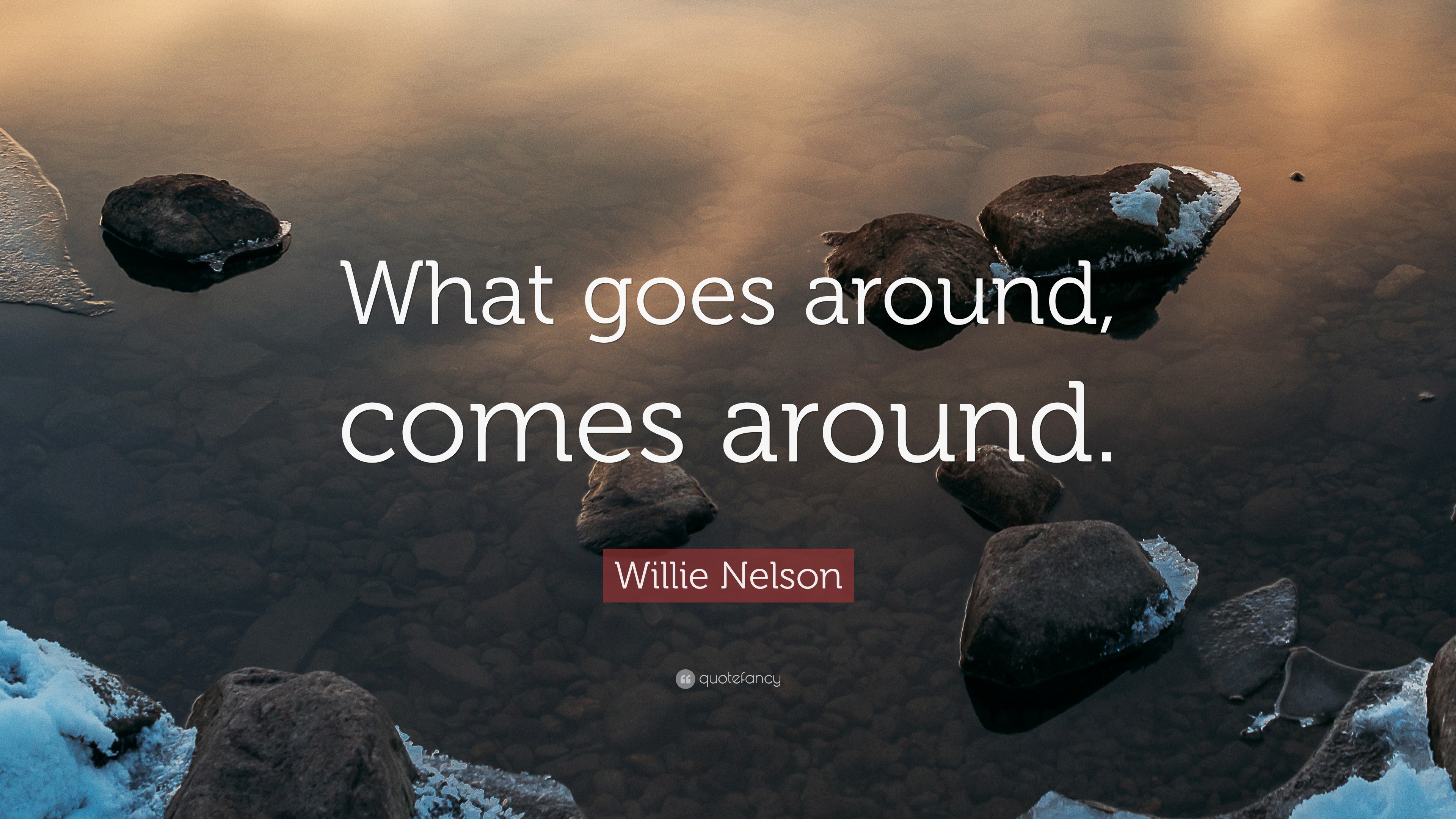 Willie Nelson Quote: “What goes around