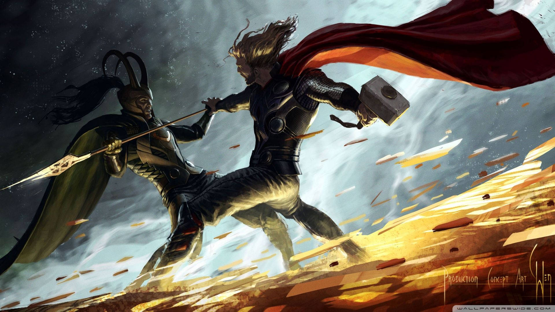 Thor vs Loki in epic battle of brothers