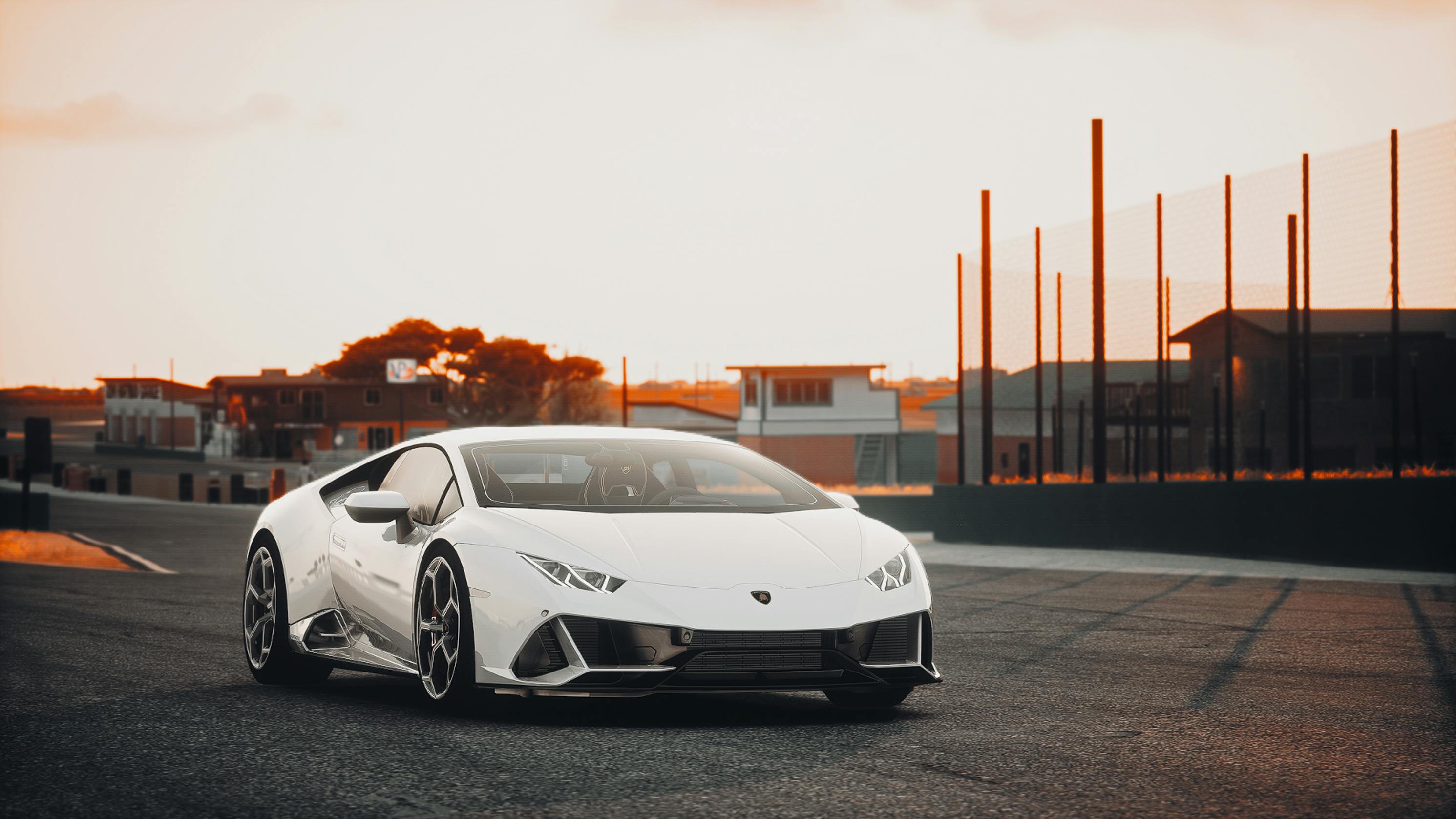 White Lamborghini Huracan · Free Stock