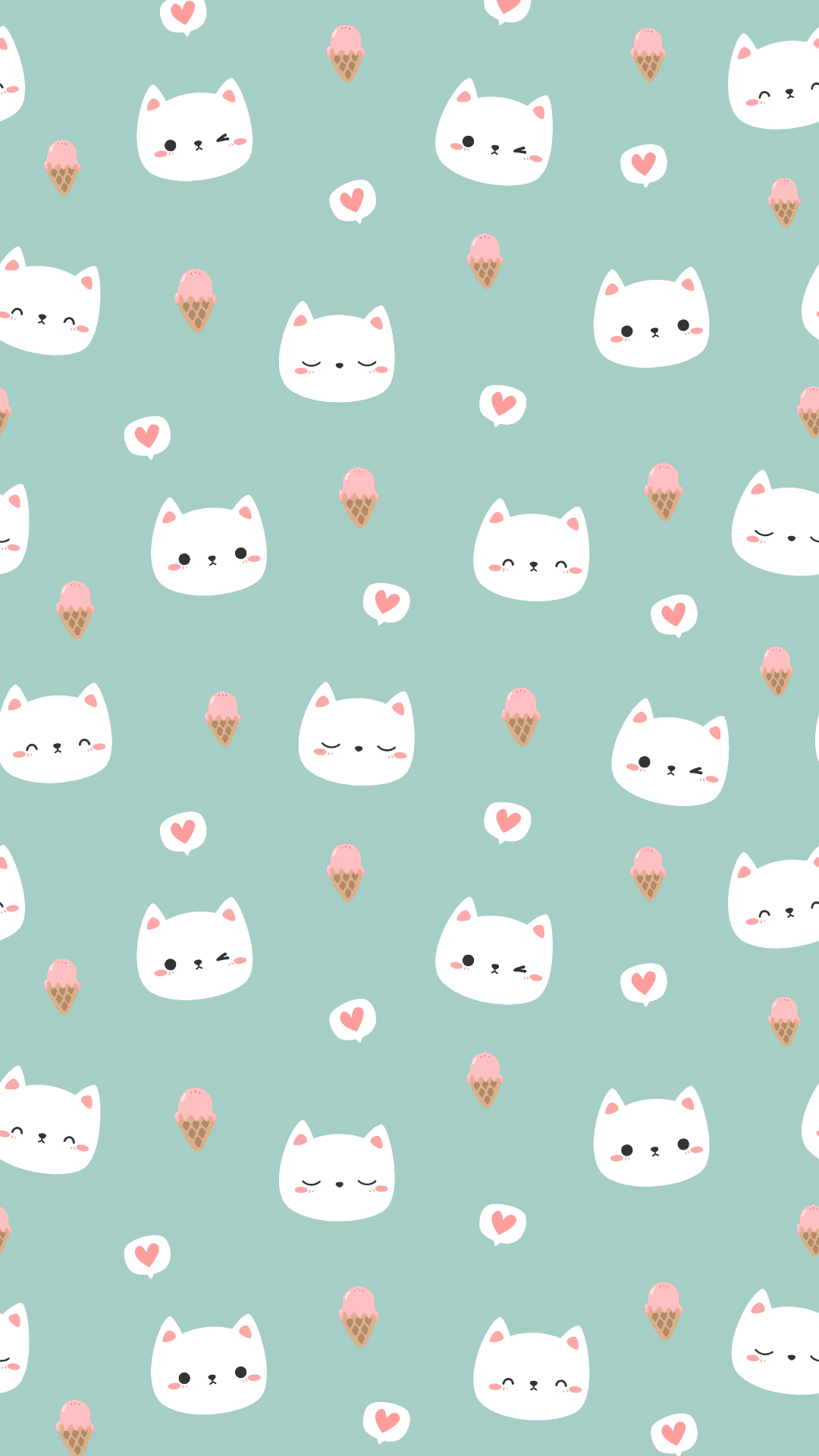 Free Purr Fectly Cute Cat IPhone Wallpaper To Download