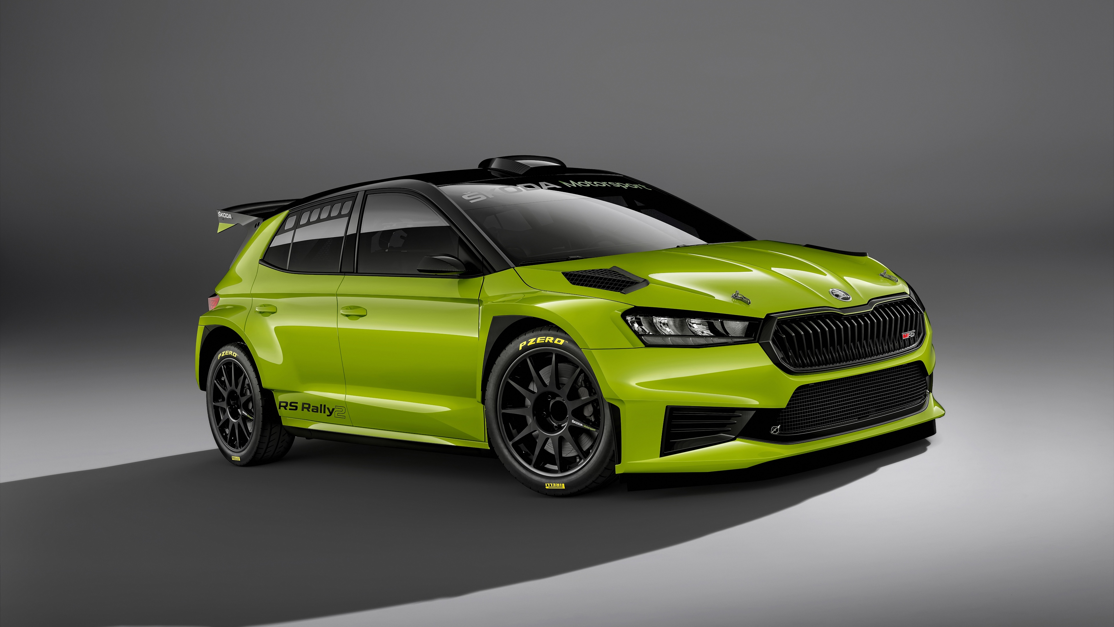 Skoda Fabia RS Rally2 Wallpaper 4K