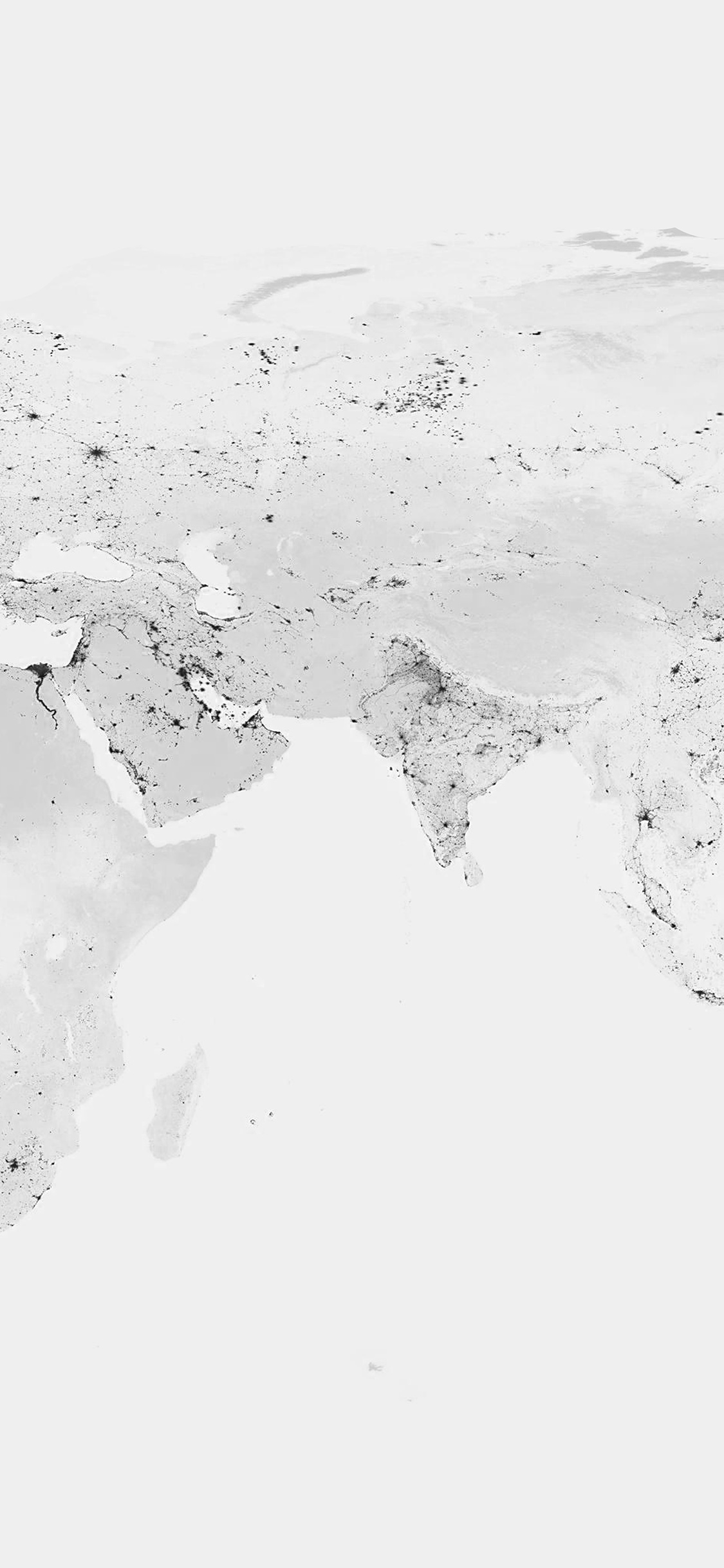 Worldmap Bw Dark Earth View Art